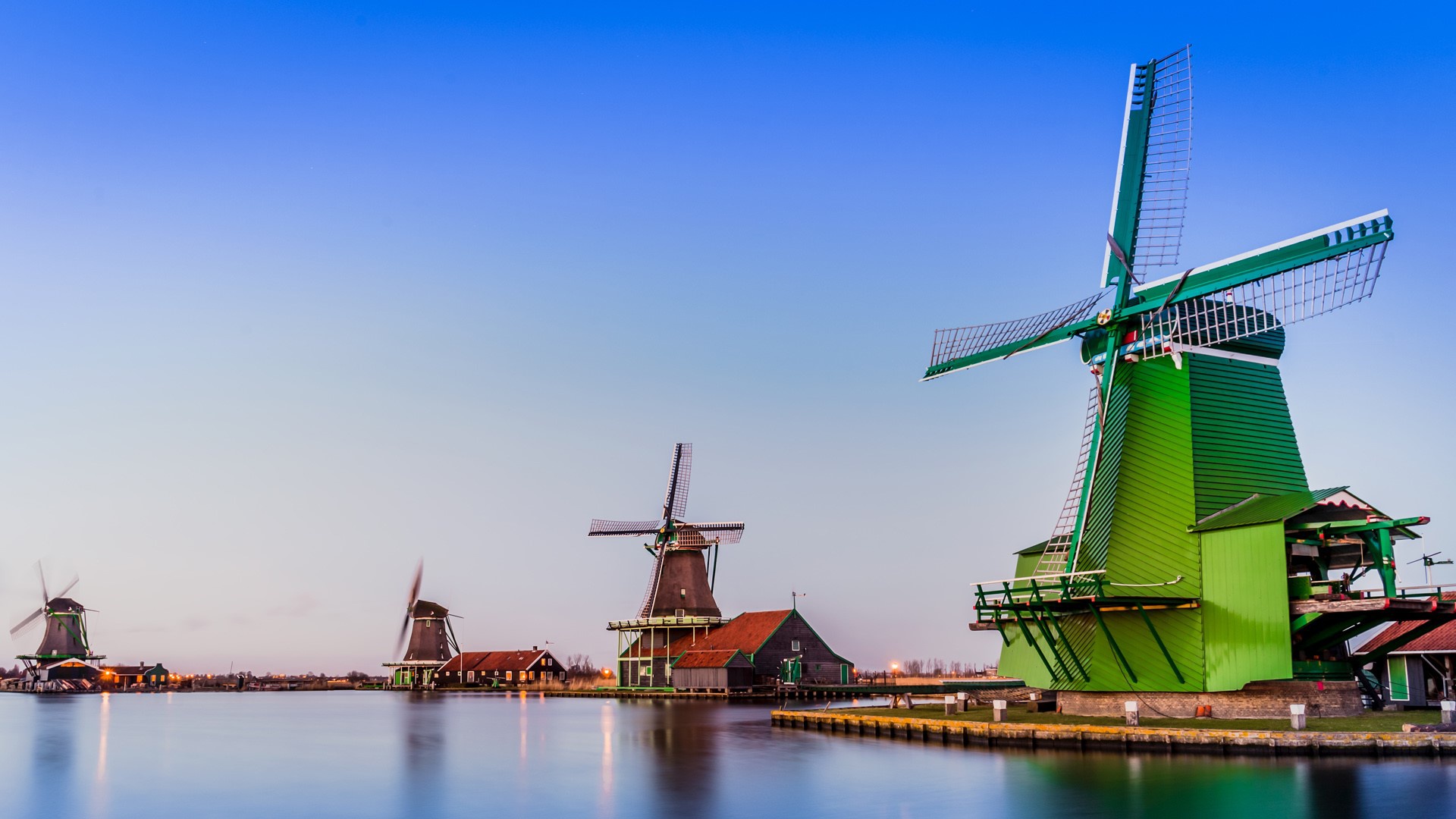 Download mobile wallpaper Netherlands, Windmill, Man Made for free.