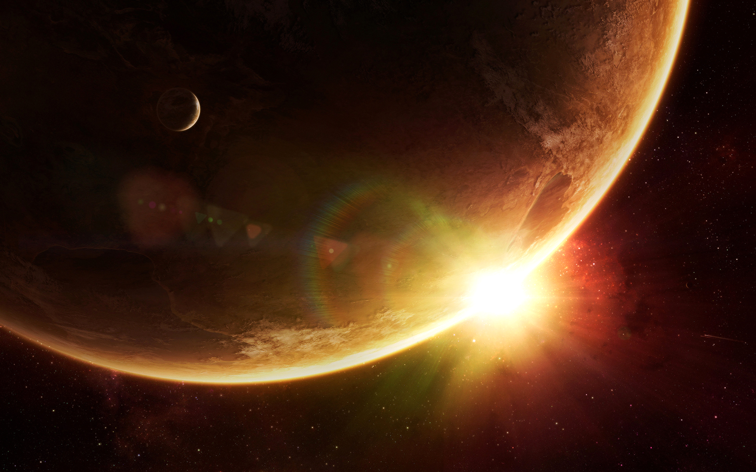 178352 скачать картинку научная фантастика, восход, планета, космос - обои и заставки бесплатно