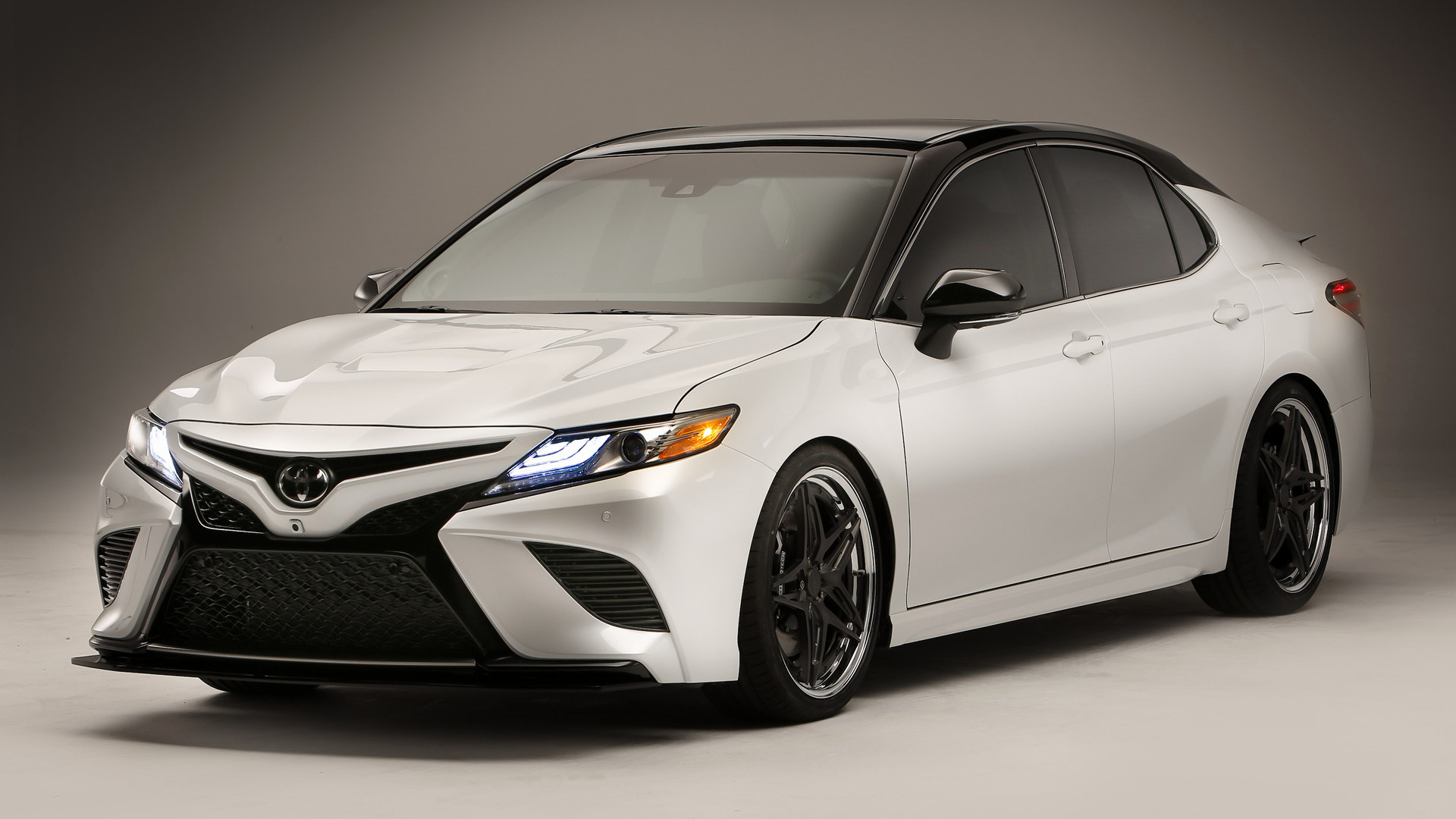 Download mobile wallpaper Toyota, Car, Race Car, Vehicles, White Car, Toyota Camry for free.
