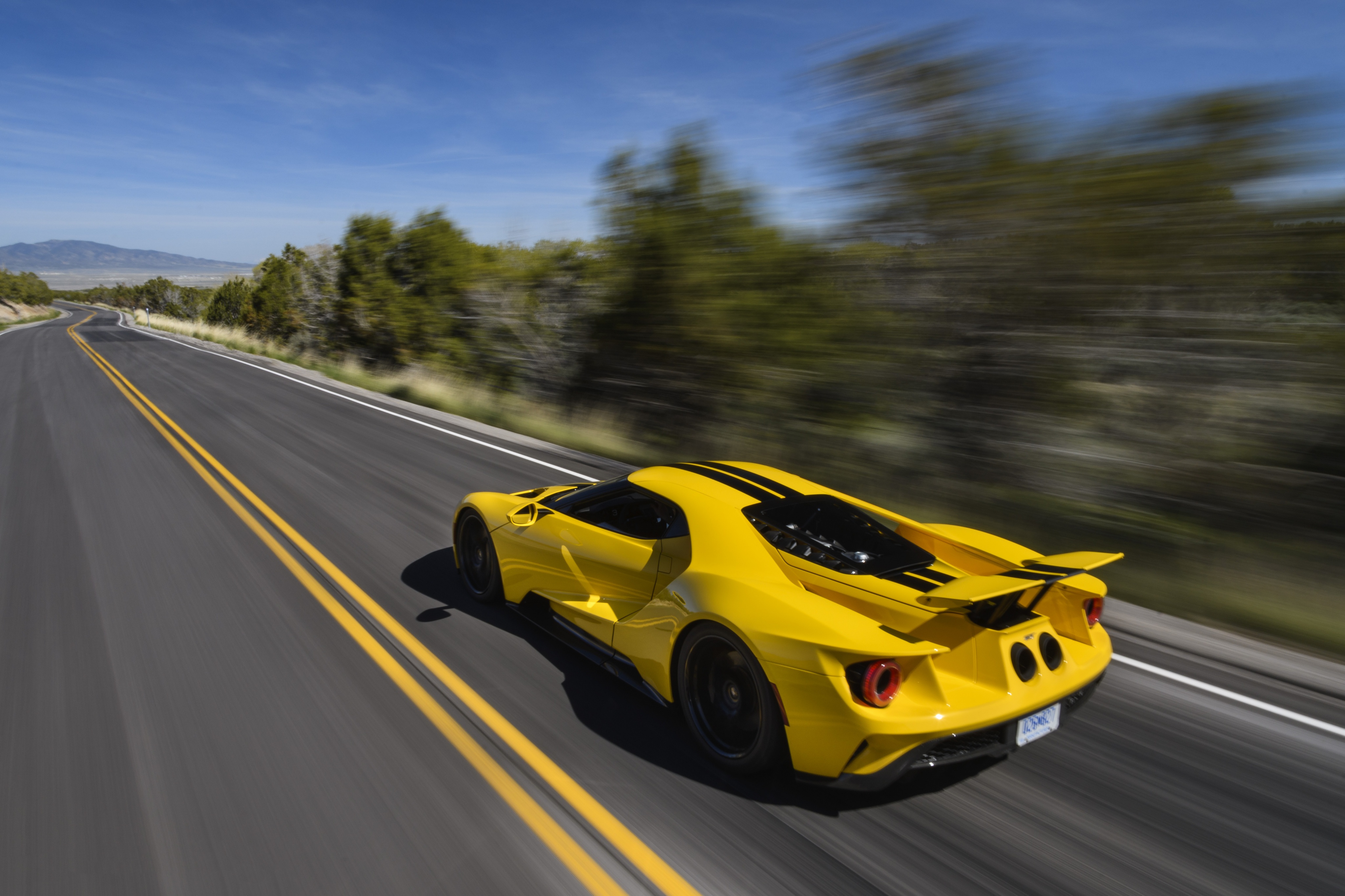 Free download wallpaper Ford, Car, Supercar, Ford Gt, Vehicles, Yellow Car on your PC desktop