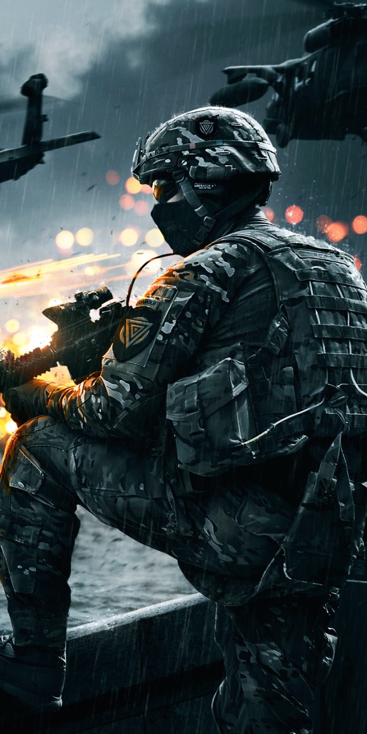 Download mobile wallpaper Battlefield, Military, Soldier, Video Game, Battlefield 4 for free.