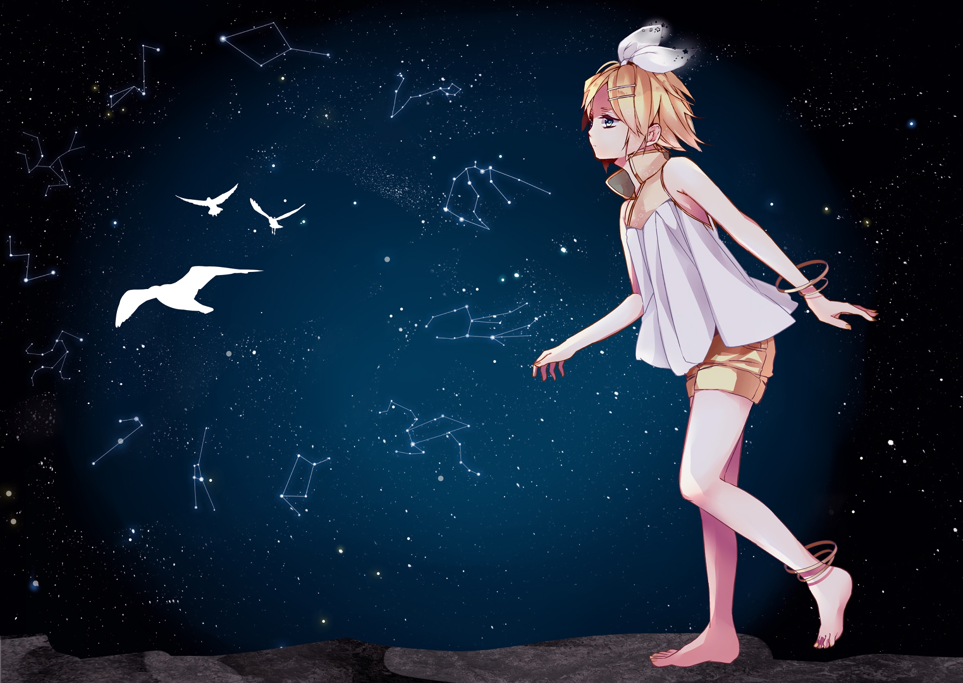 Download mobile wallpaper Anime, Vocaloid, Rin Kagamine for free.