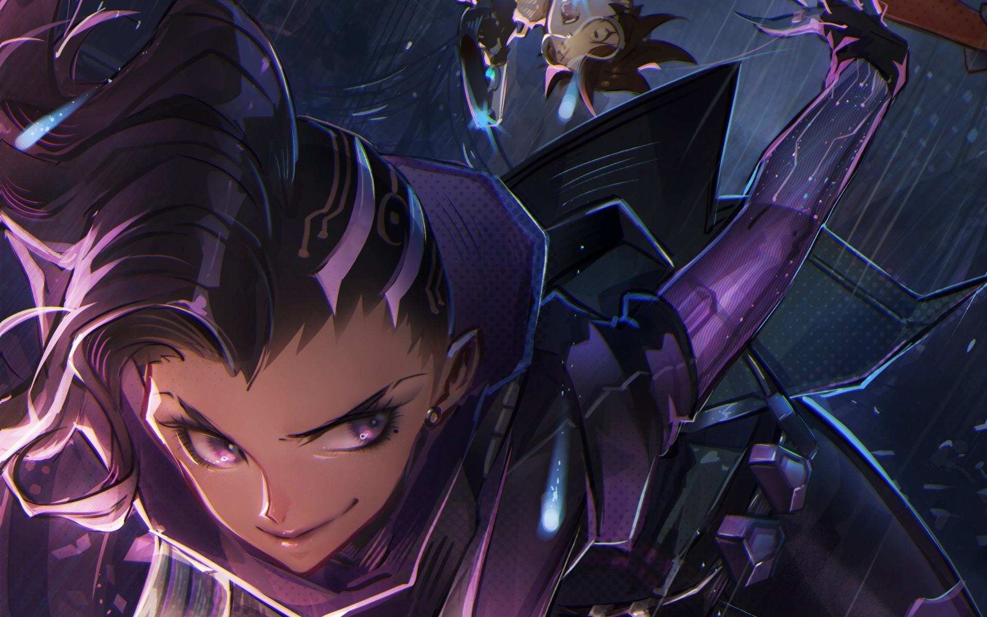 Download mobile wallpaper Overwatch, Video Game, Tracer (Overwatch), Sombra (Overwatch) for free.