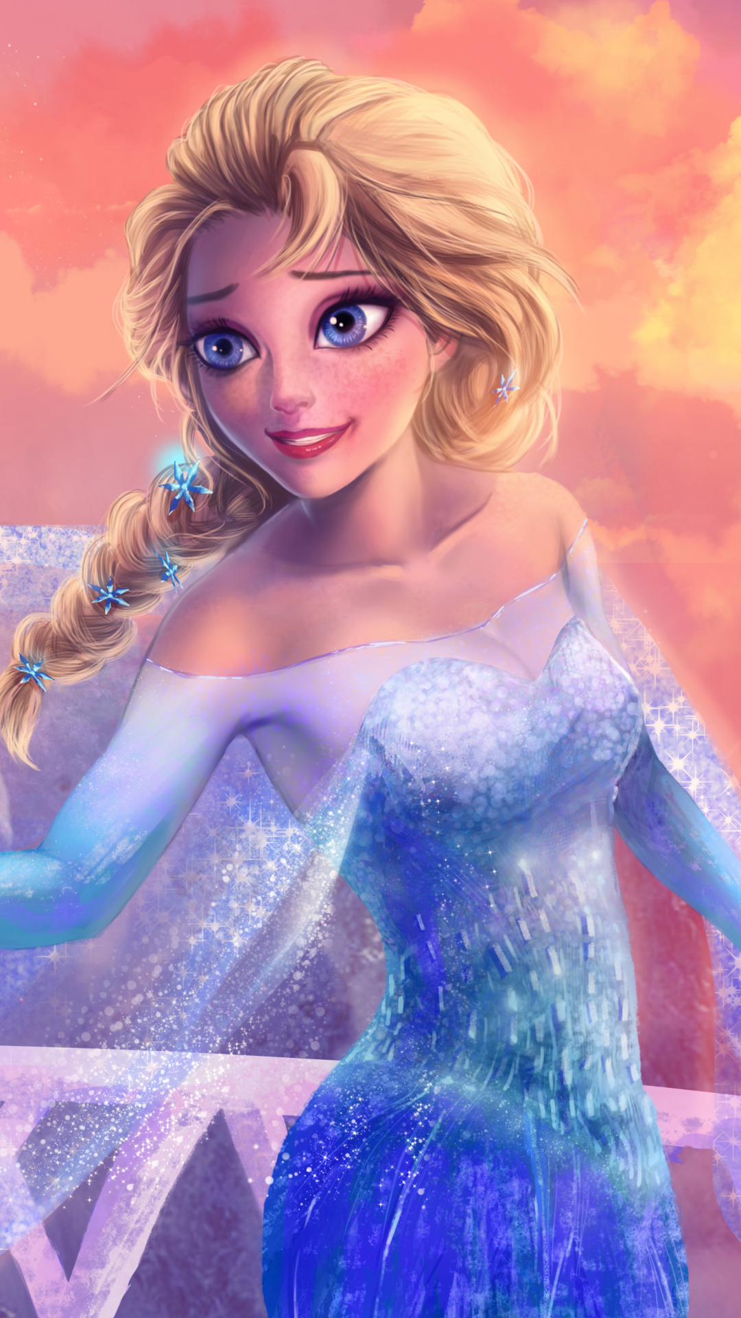 Descarga gratuita de fondo de pantalla para móvil de Películas, Frozen: El Reino Del Hielo, Congelado (Película), Elsa (Congelada).