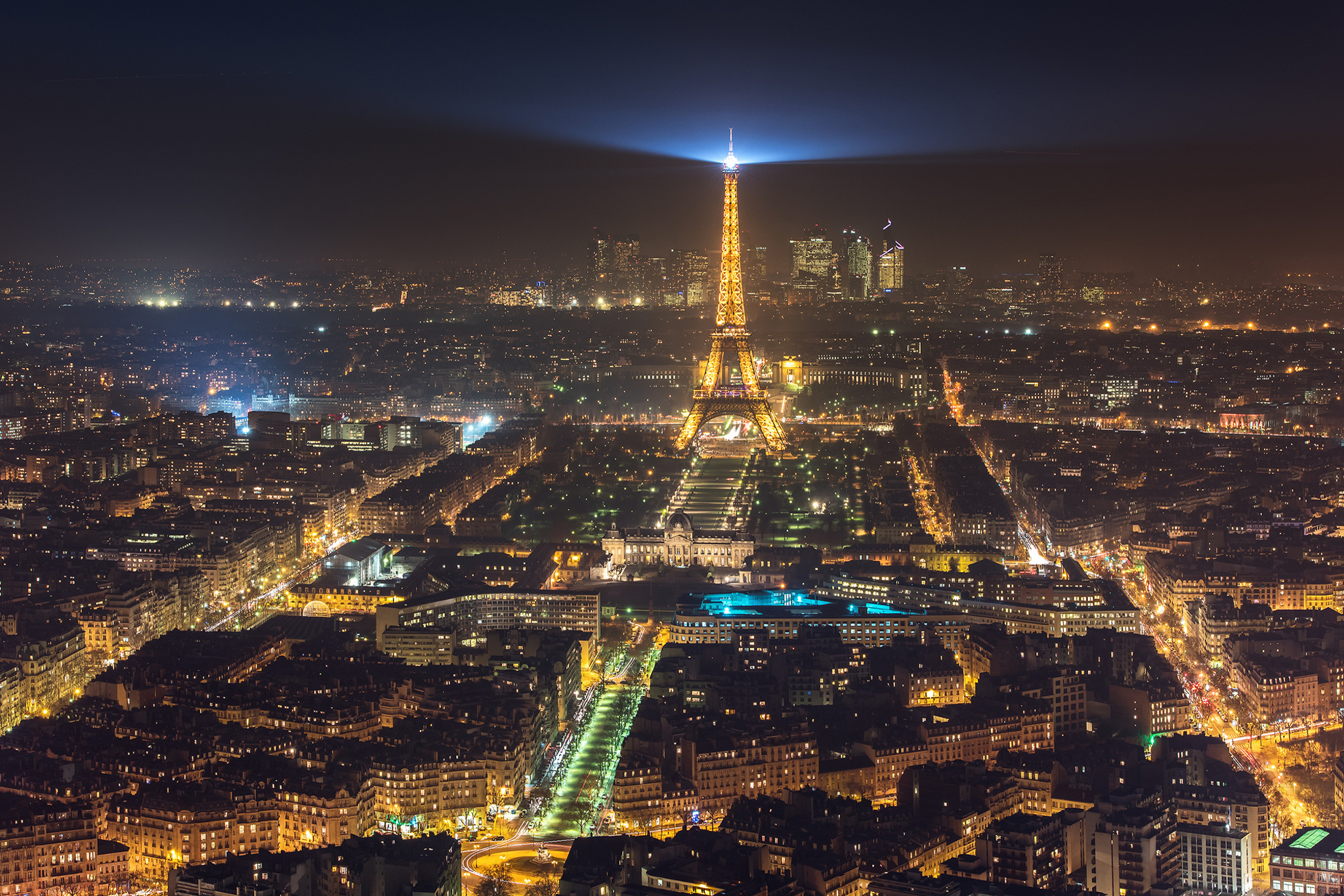 Download mobile wallpaper Cities, Night, Paris, Eiffel Tower, City, Building, Light, France, Cityscape, Monument, Man Made for free.