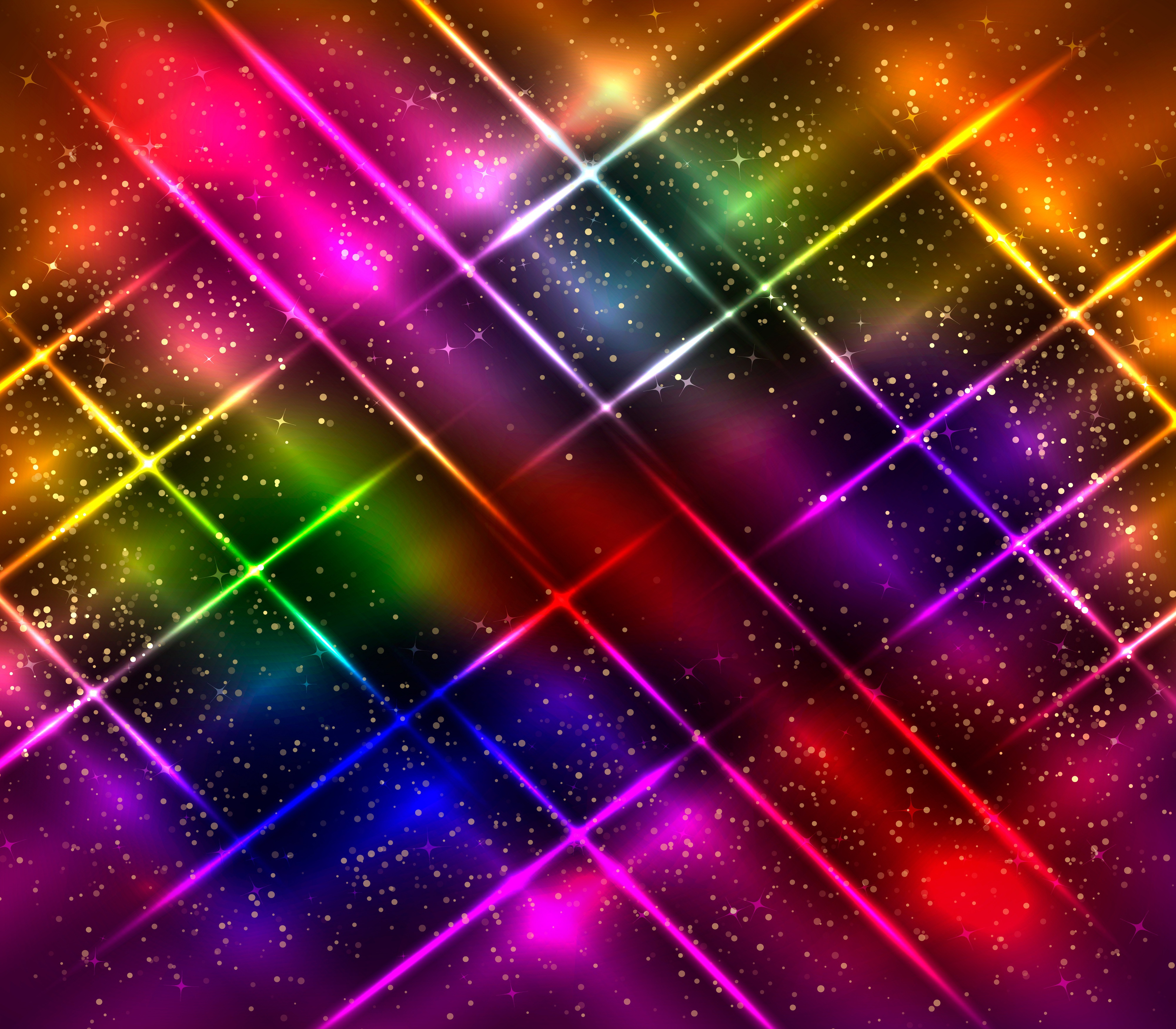 Download mobile wallpaper Abstract, Stars, Colors, Space, Colorful for free.