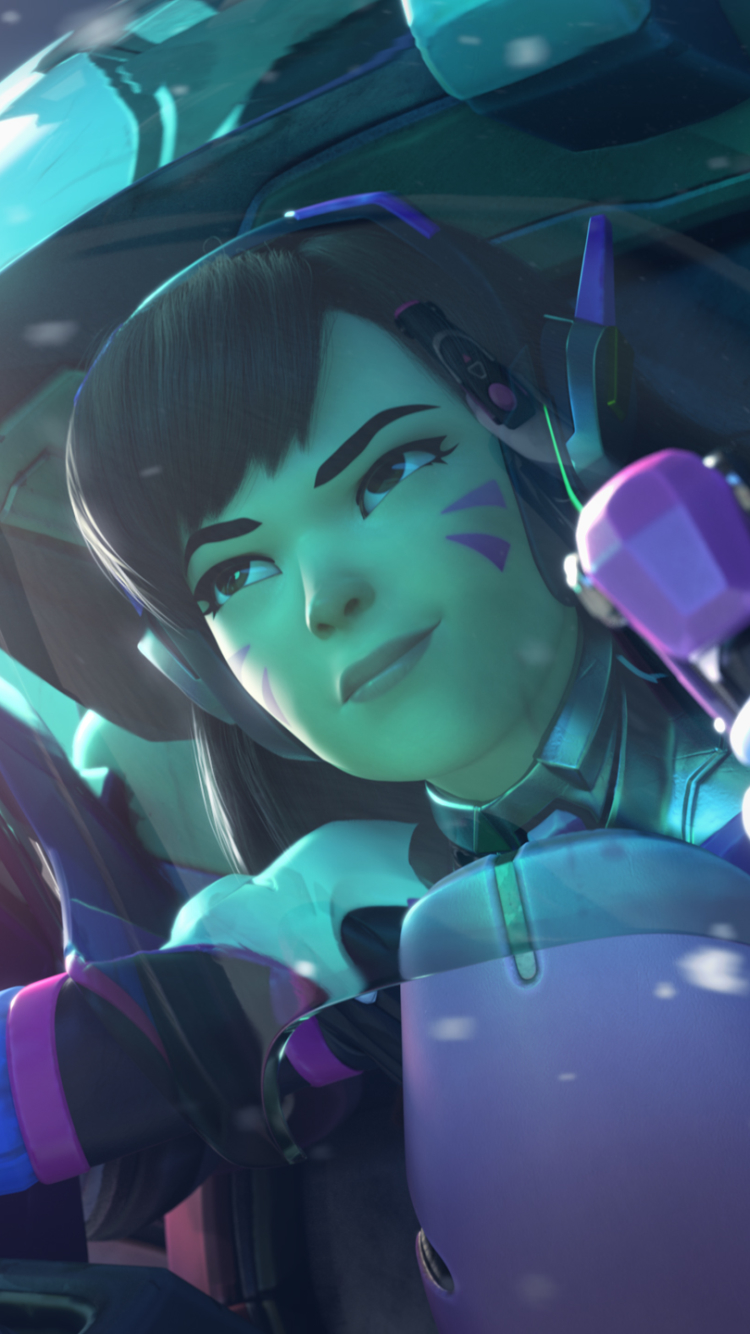 Descarga gratuita de fondo de pantalla para móvil de Overwatch, Videojuego, D Va (Supervisión).