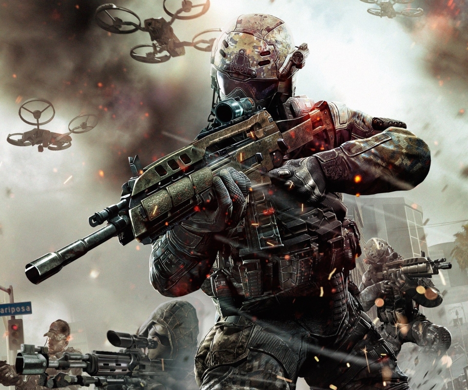 Скачати мобільні шпалери Call Of Duty, Зброя, Солдат, Битва, Відеогра, Штурмова Гвинтівка, Call Of Duty: Black Ops Iii, Call Of Duty: Black Ops Ii безкоштовно.