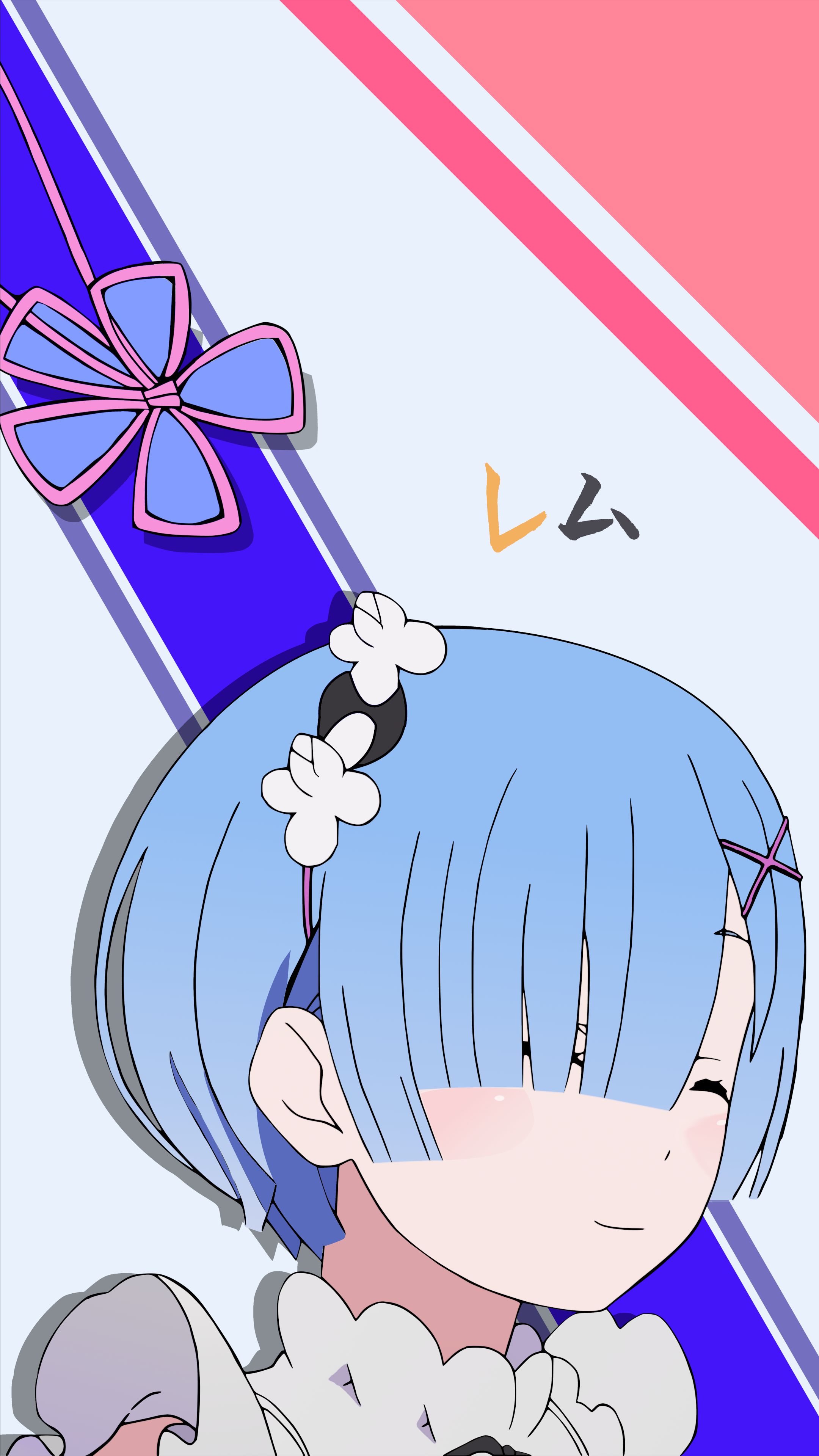 Téléchargez des papiers peints mobile Mignon, Animé, Cheveux Bleus, Mignonne, Yeux Noirs, Re:zero Commencer Sa Vie Dans Un Autre Monde, Rem (Re:zero) gratuitement.