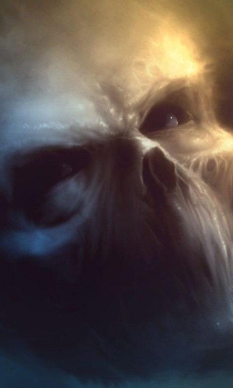 Download mobile wallpaper Dark, Skull for free.