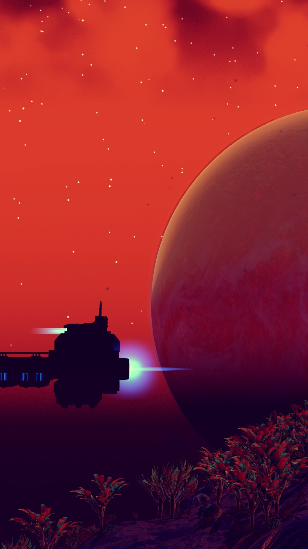 Download mobile wallpaper Planet, Spaceship, Video Game, No Man's Sky for free.