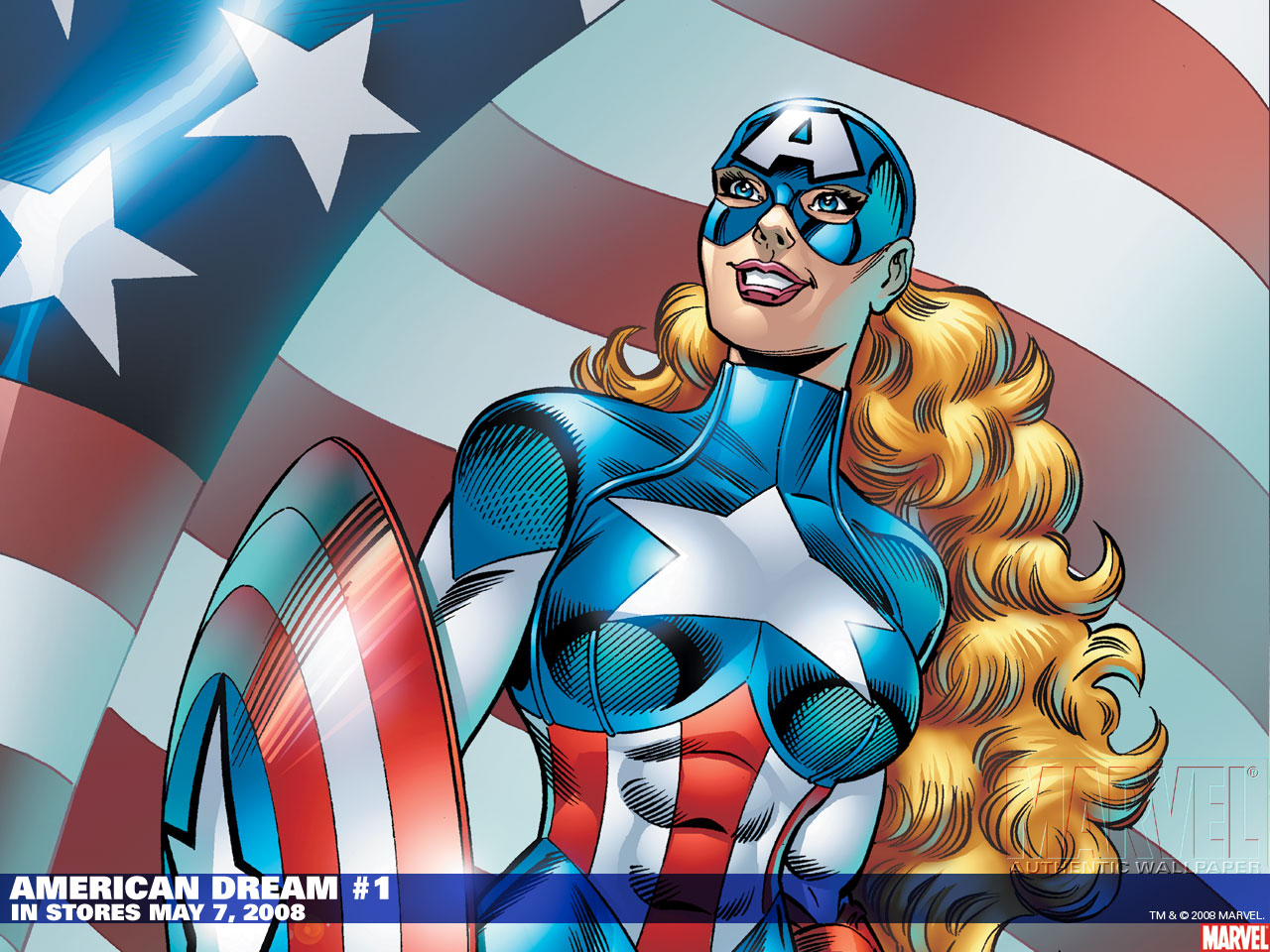 Download mobile wallpaper Captain America, Comics, American Dream for free.