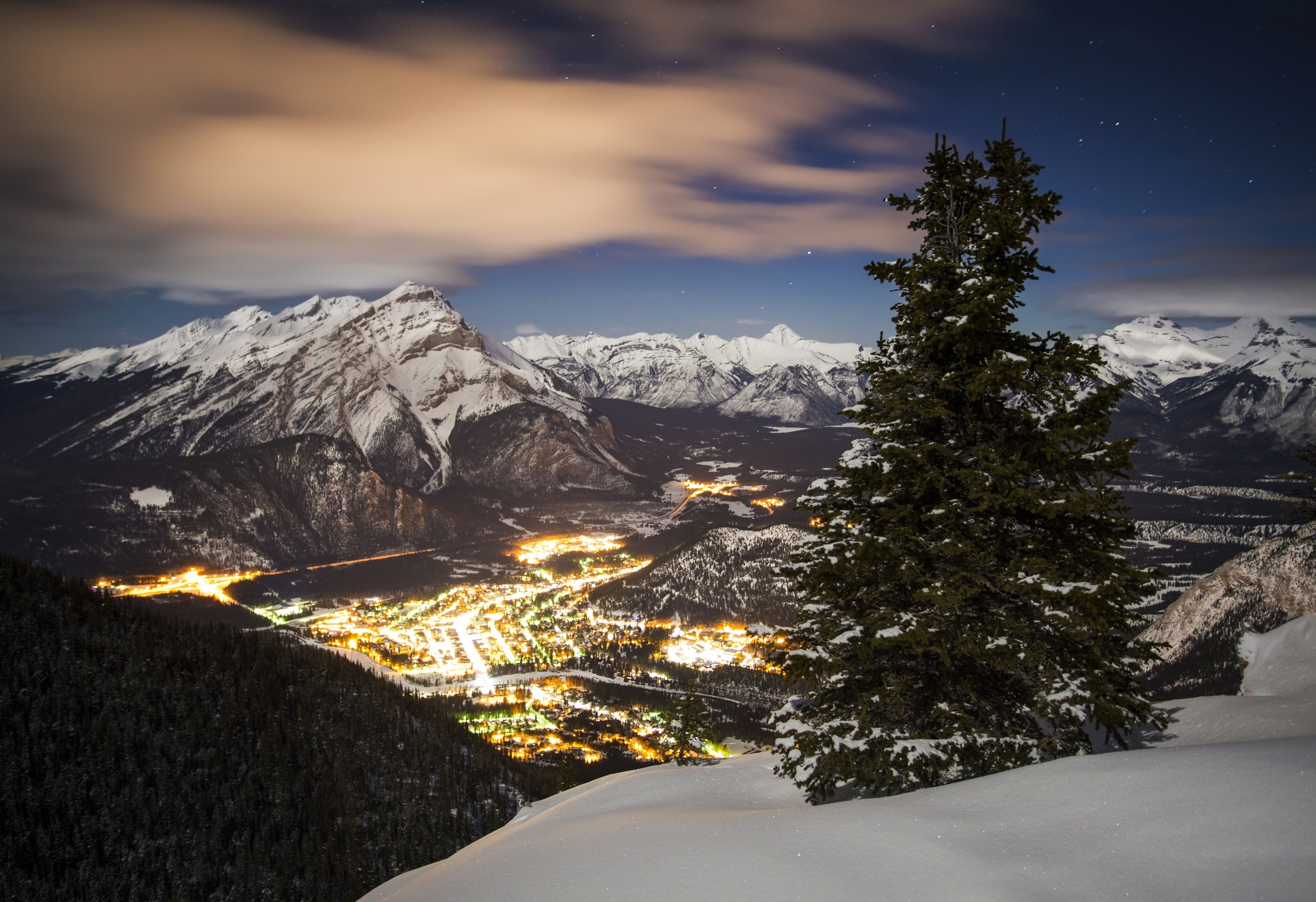 Free download wallpaper Winter, Snow, Mountain, Canada, Tree, Earth, Valley, Photography on your PC desktop