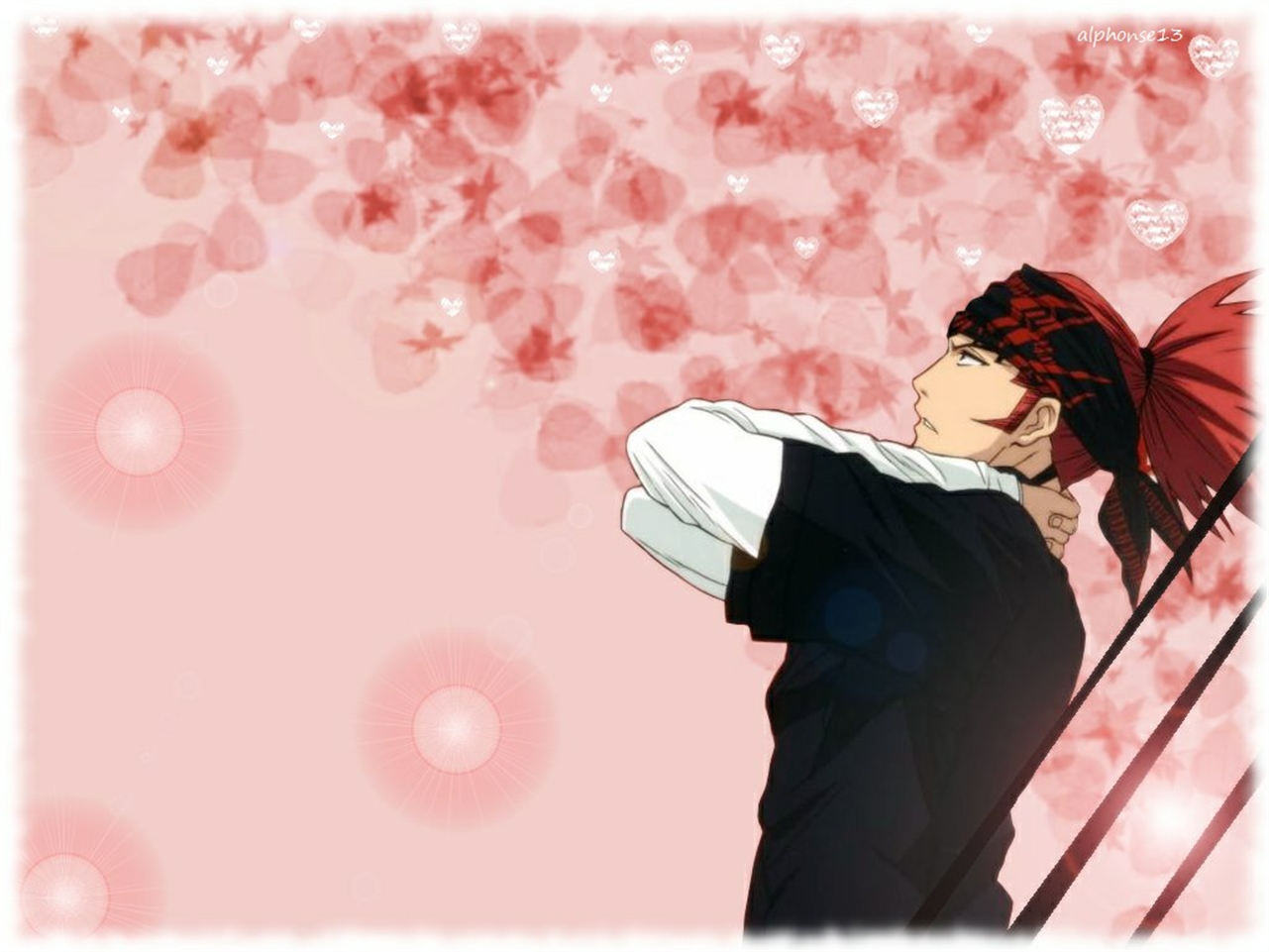 Handy-Wallpaper Bleach, Animes, Renji Abarai kostenlos herunterladen.