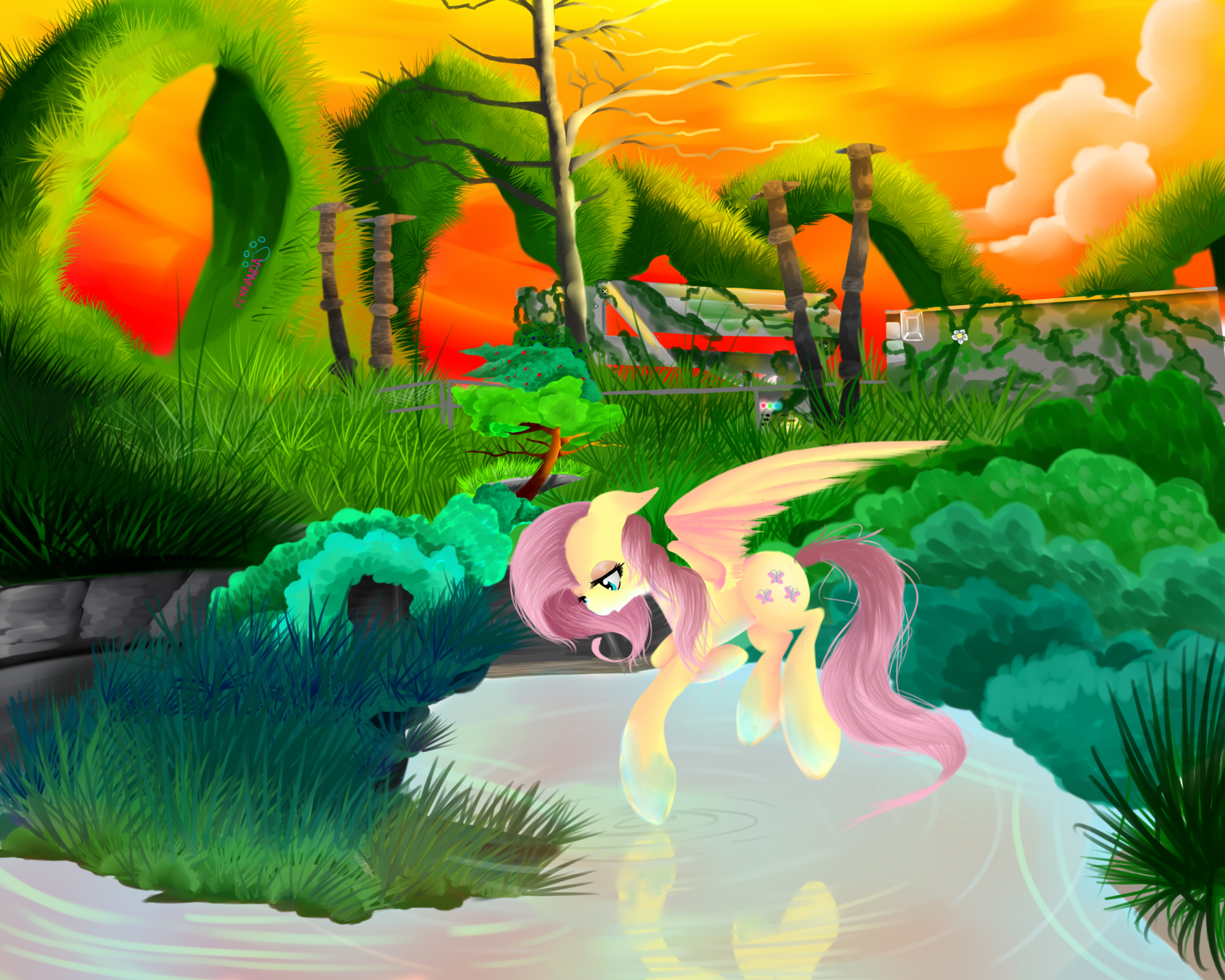 Panoramic Wallpapers Fluttershy (My Little Pony) 