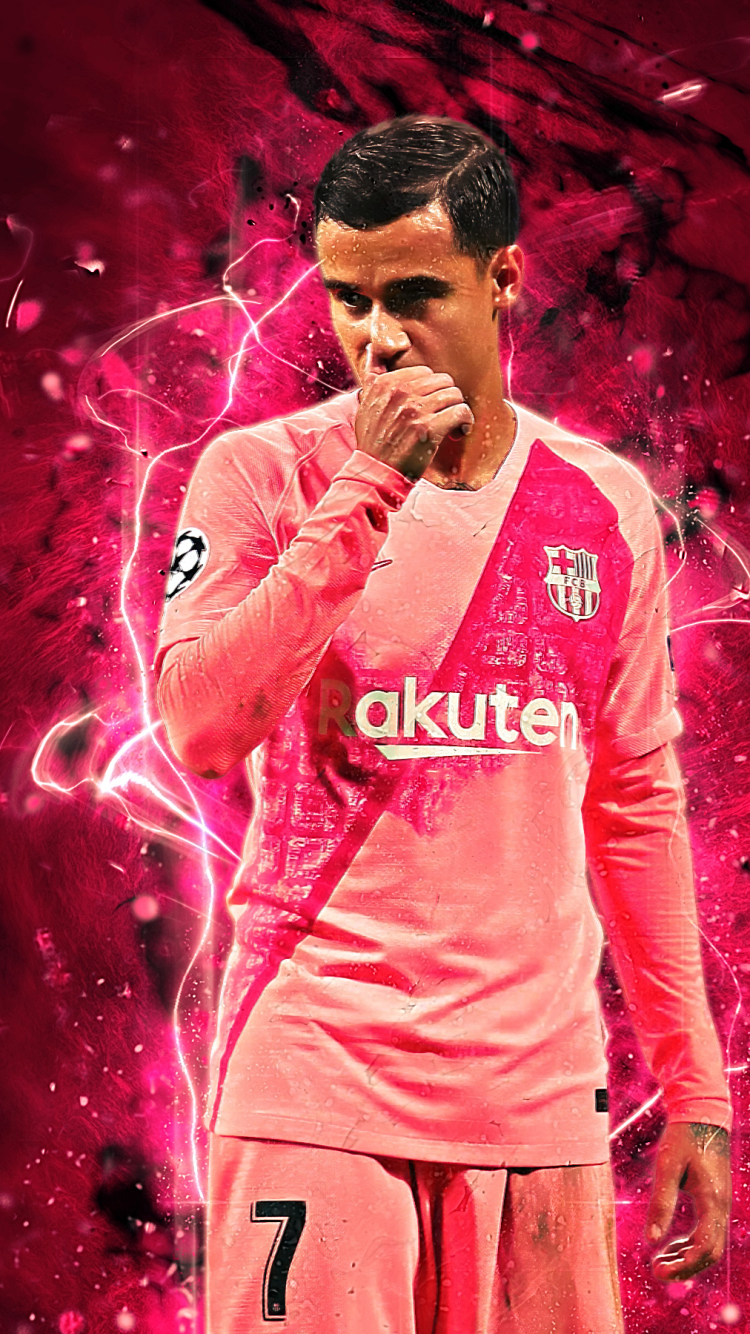 Download mobile wallpaper Sports, Soccer, Fc Barcelona, Brazilian, Philippe Coutinho for free.