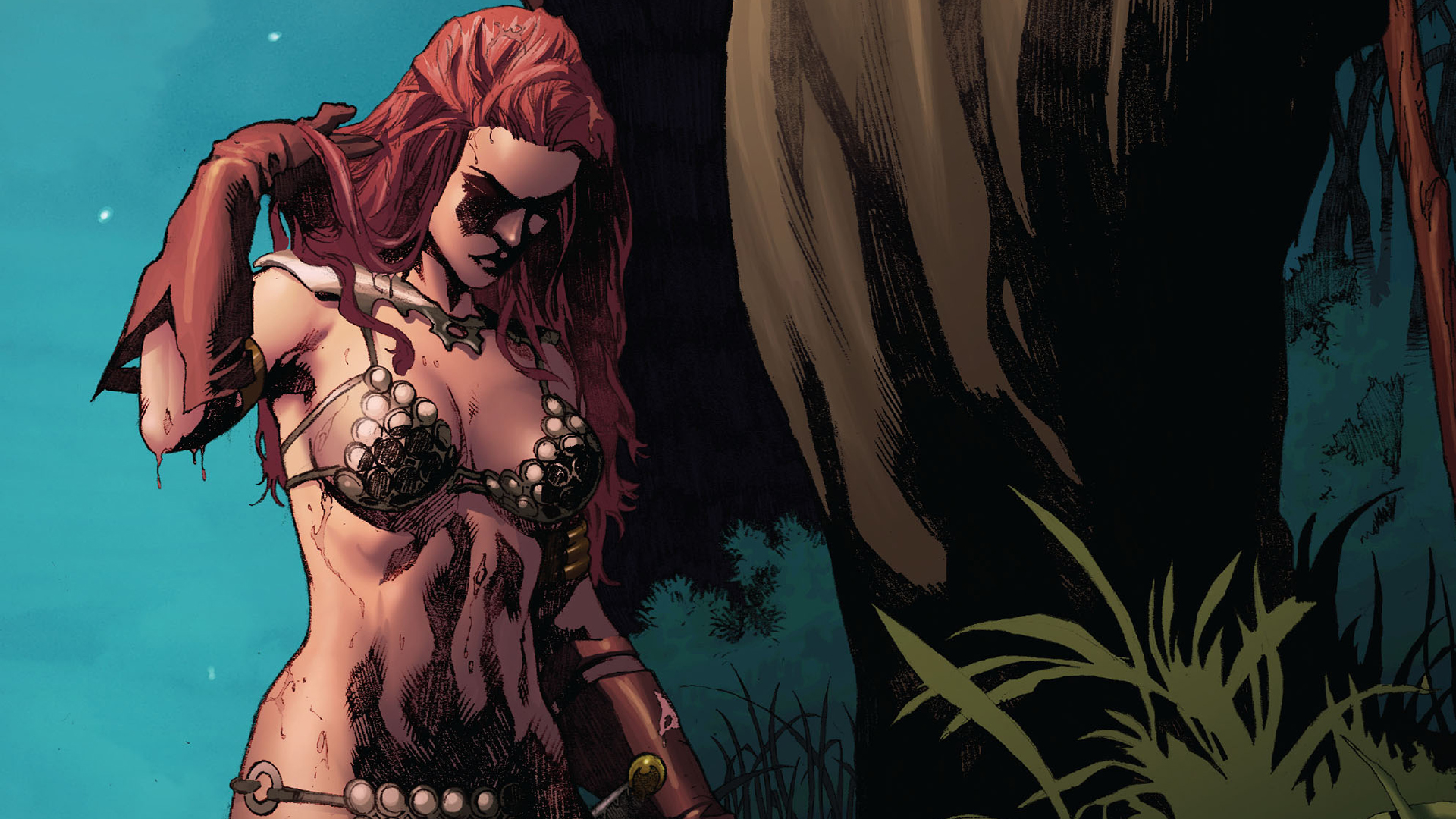 Handy-Wallpaper Comics, Red Sonja kostenlos herunterladen.