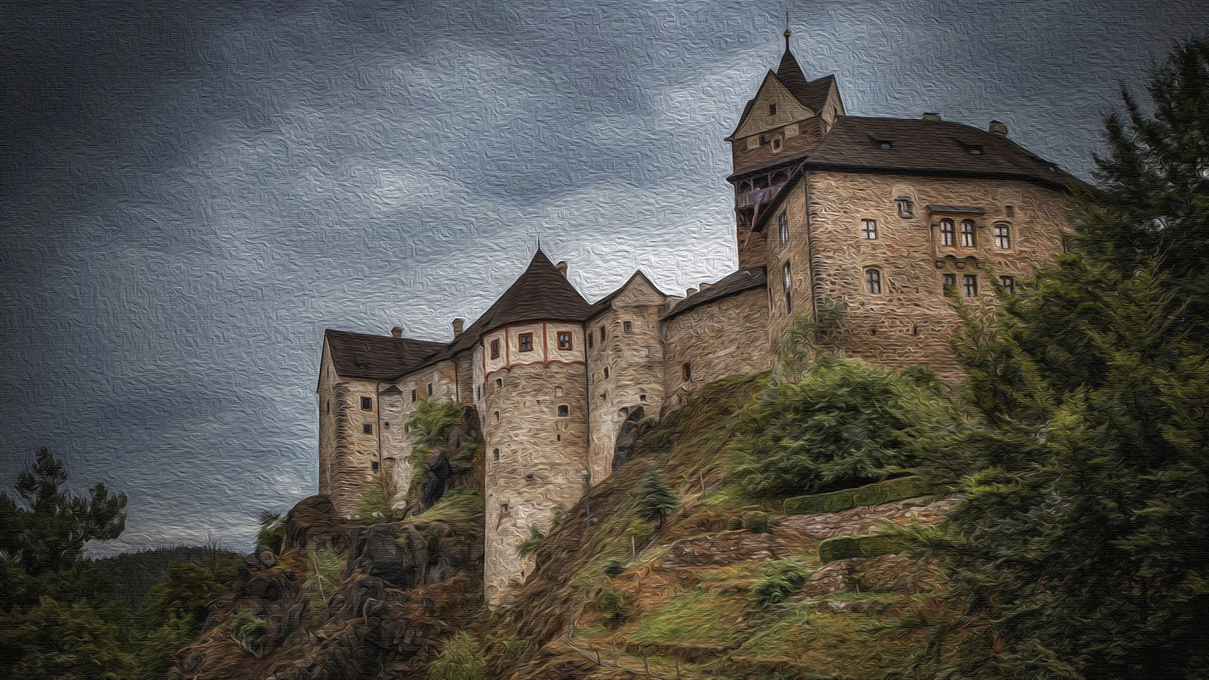 474749 descargar imagen república checa, hecho por el hombre, castillo de loket, castillo, castillos: fondos de pantalla y protectores de pantalla gratis