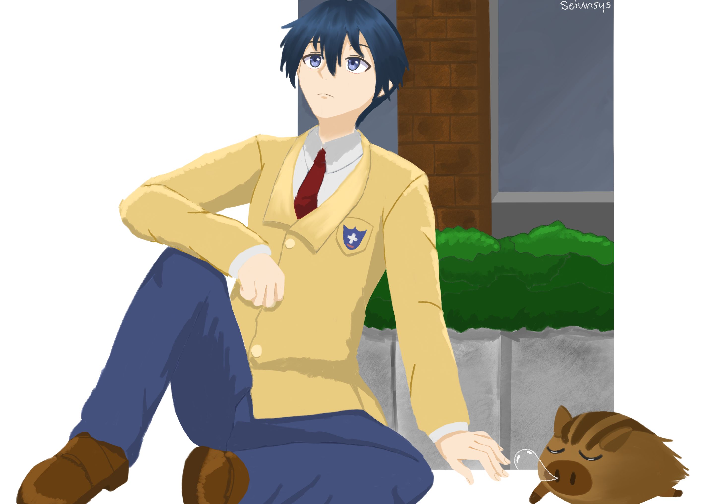Free download wallpaper Anime, Clannad, Tomoya Okazaki, Botan (Clannad) on your PC desktop