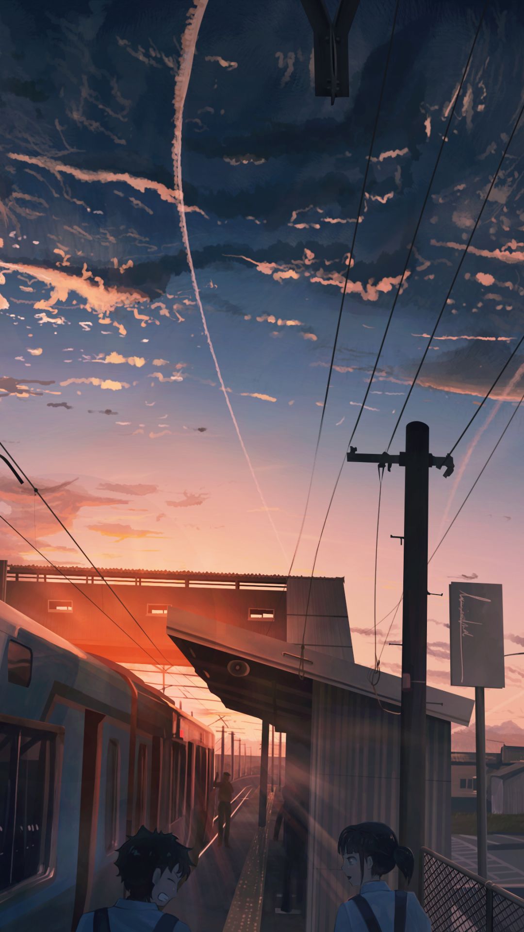 Download mobile wallpaper Anime, Train for free.