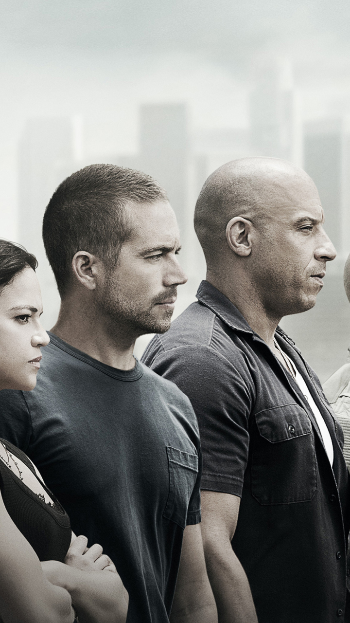 Download mobile wallpaper Fast & Furious, Vin Diesel, Paul Walker, Movie, Michelle Rodriguez, Furious 7 for free.