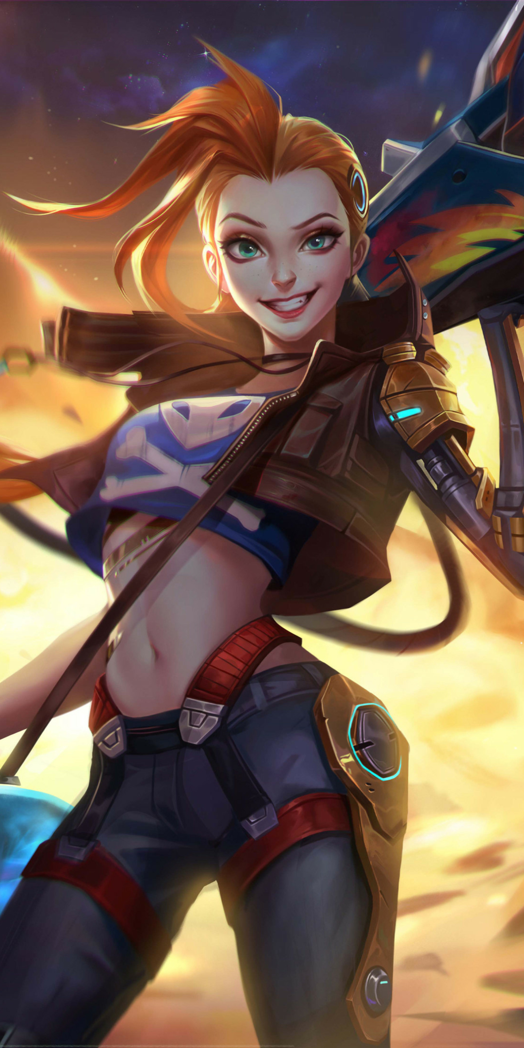 Descarga gratuita de fondo de pantalla para móvil de League Of Legends, Videojuego, Mujer Guerrera, Jinx (Liga De Leyendas).