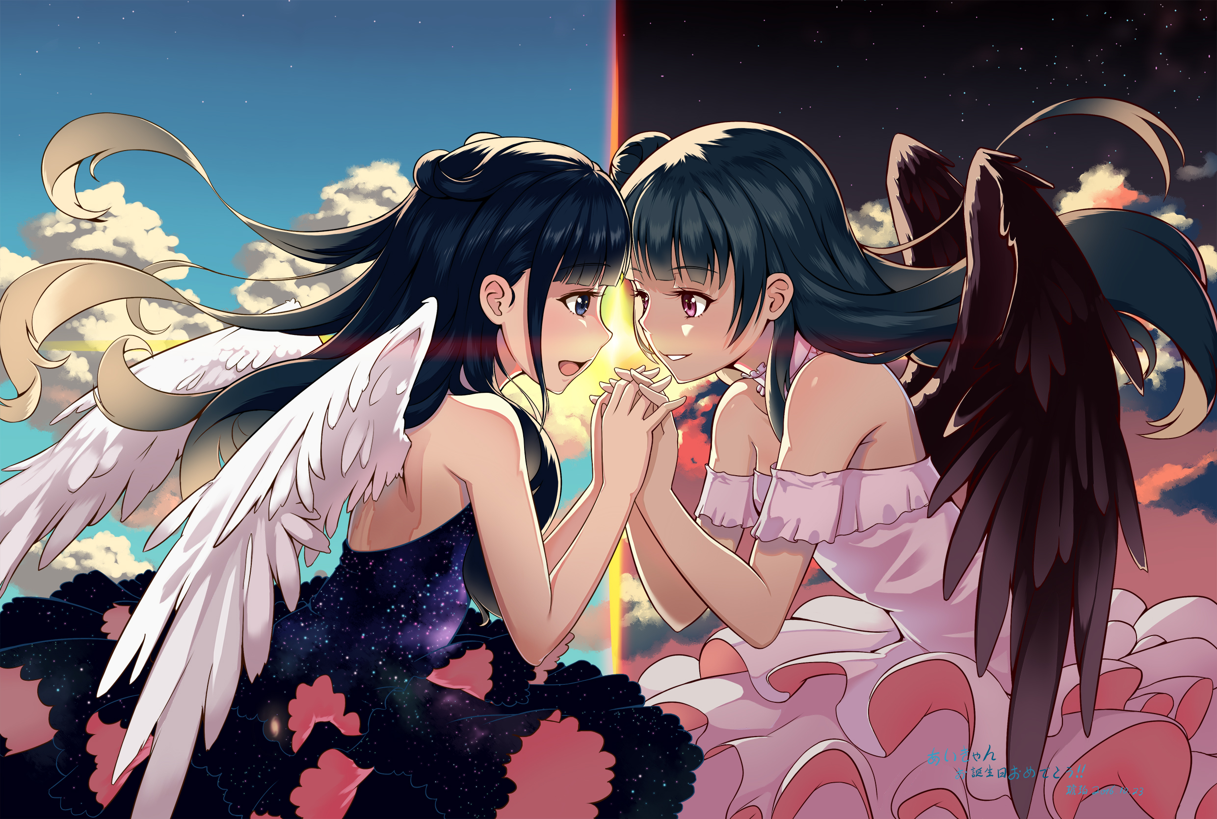 Free download wallpaper Anime, Love Live!, Love Live! Sunshine!!, Yoshiko Tsushima, Aika Kobayashi on your PC desktop