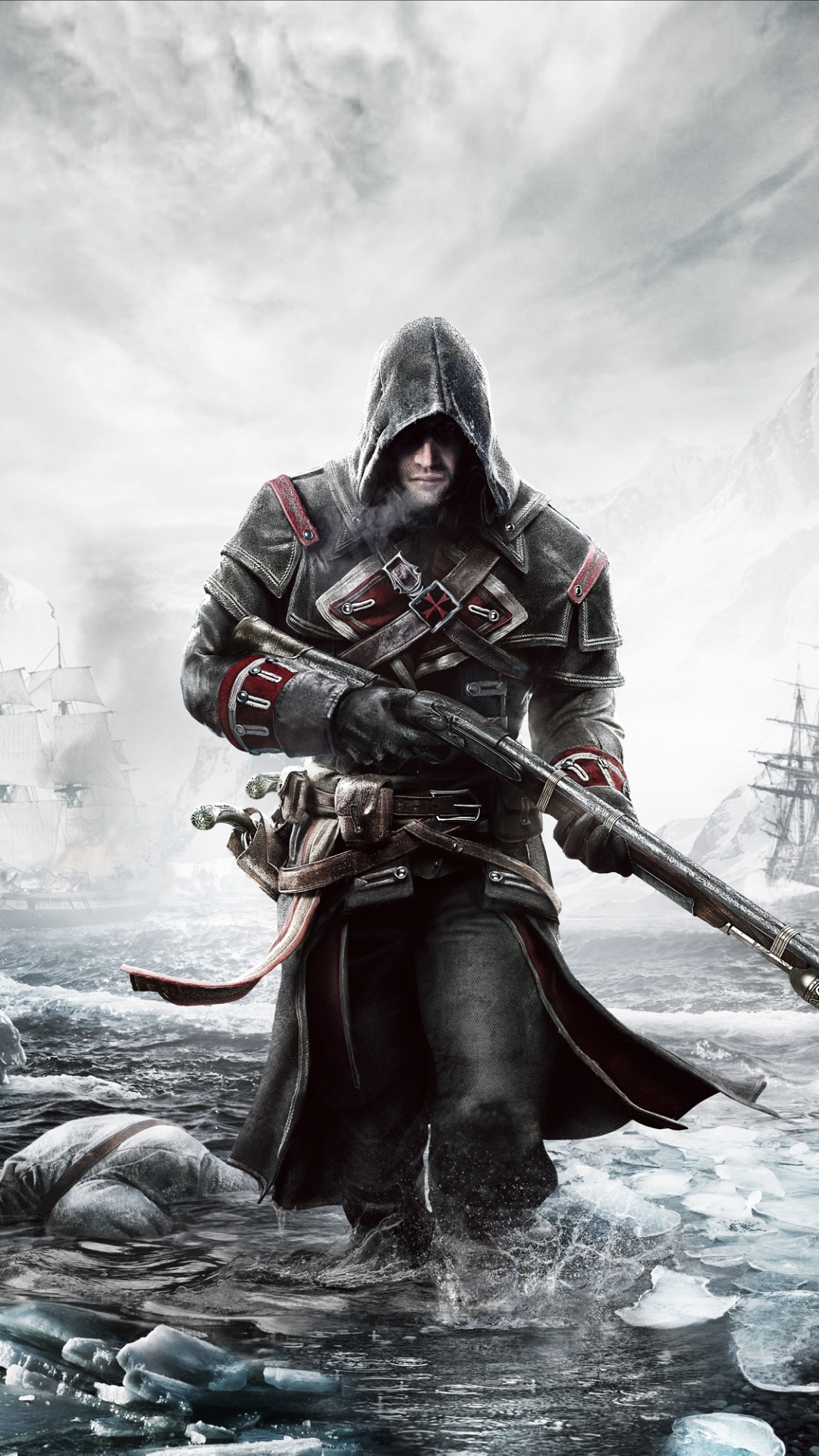 Download mobile wallpaper Assassin's Creed, Video Game, Gun, Assassin's Creed: Rogue for free.