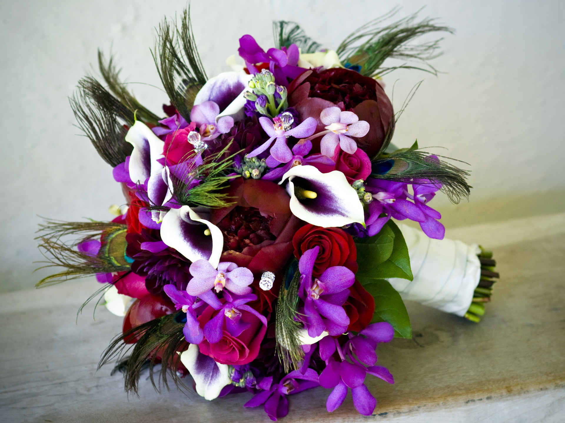 Free download wallpaper Flower, Bouquet, Colorful, Orchid, Man Made on your PC desktop