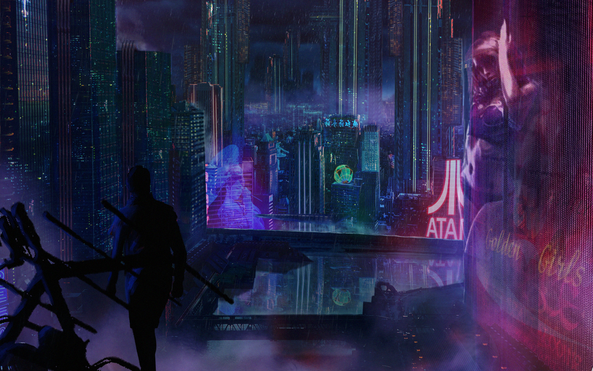 Download mobile wallpaper Cyberpunk, Cityscape, Sci Fi for free.