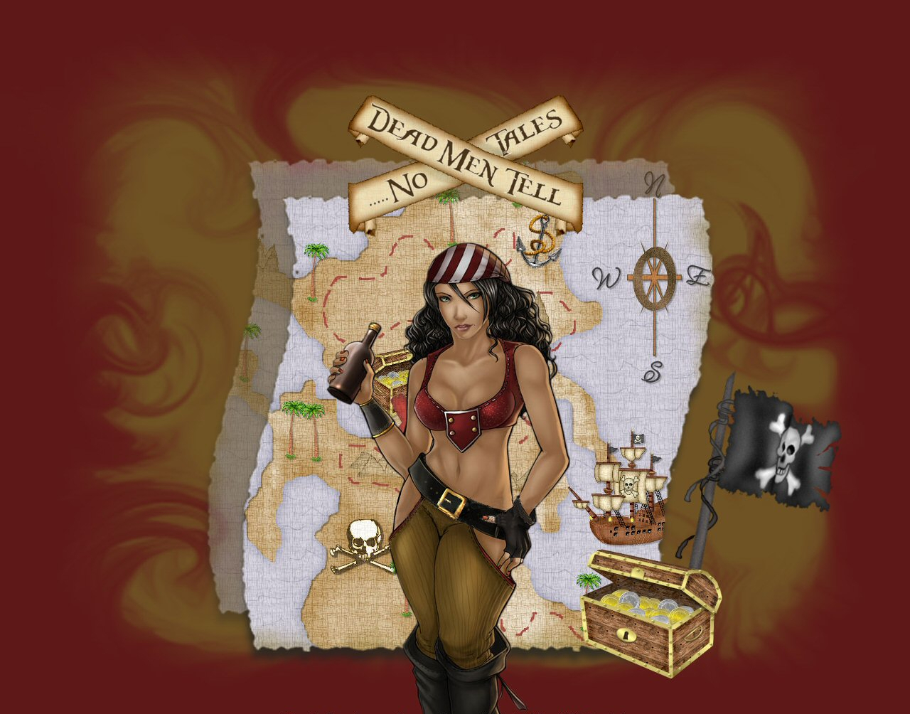 Free download wallpaper Fantasy, Pirate on your PC desktop