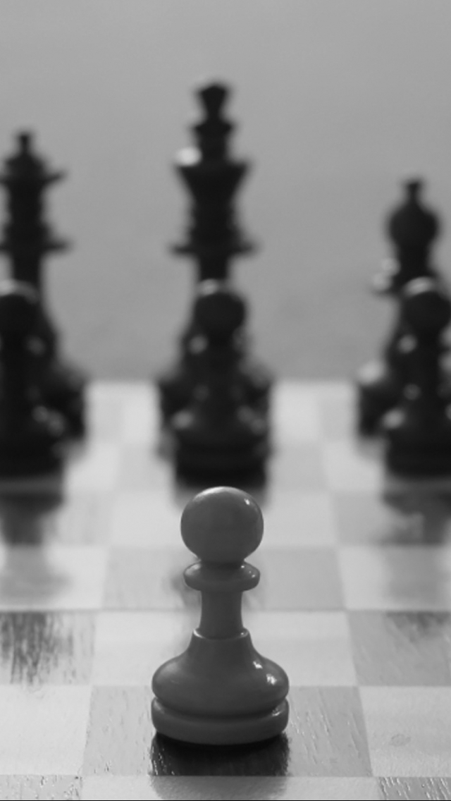 pawn, black, chess, game, white