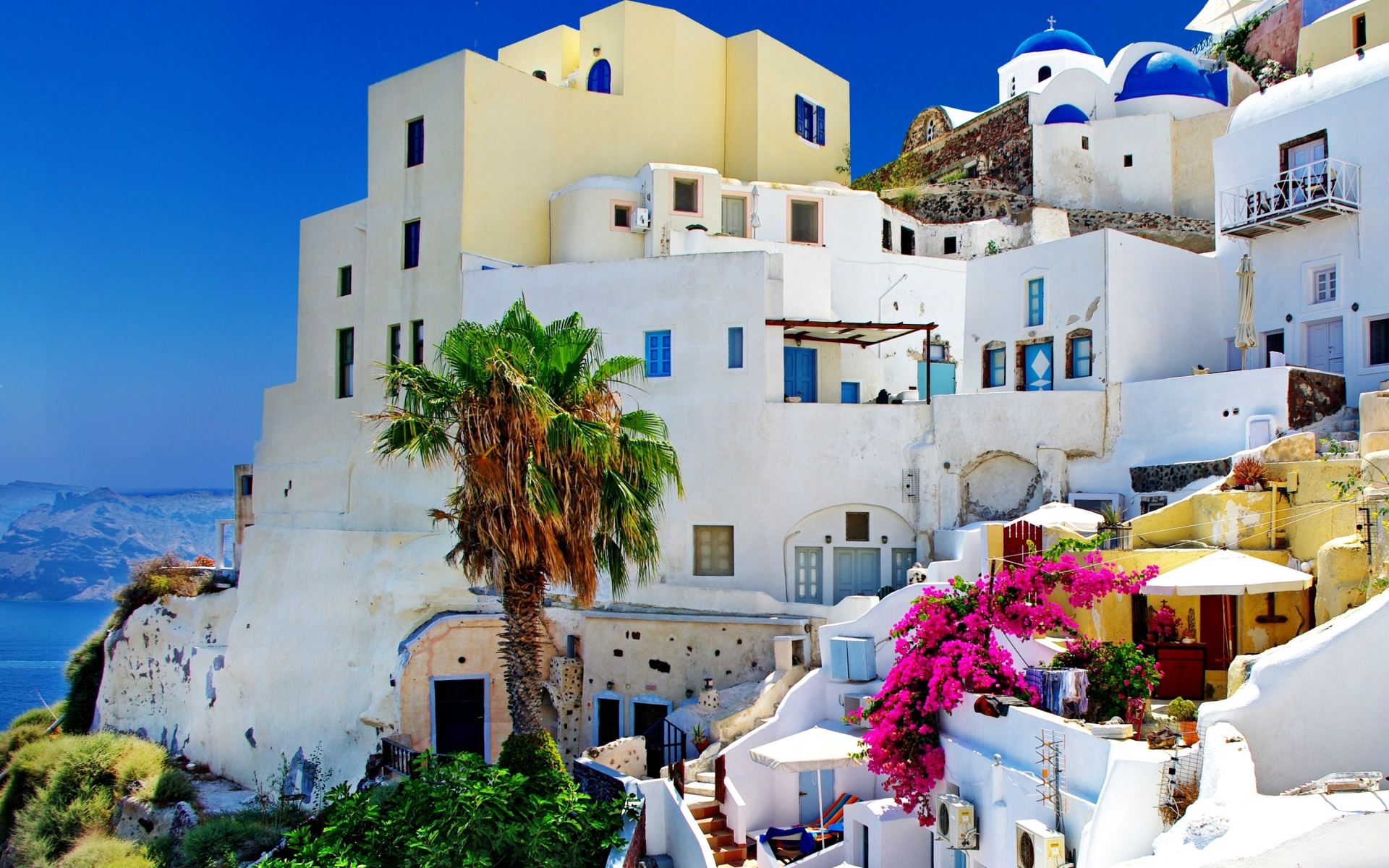 santorini, greece, towns, man made, architecture, building, place, tropical