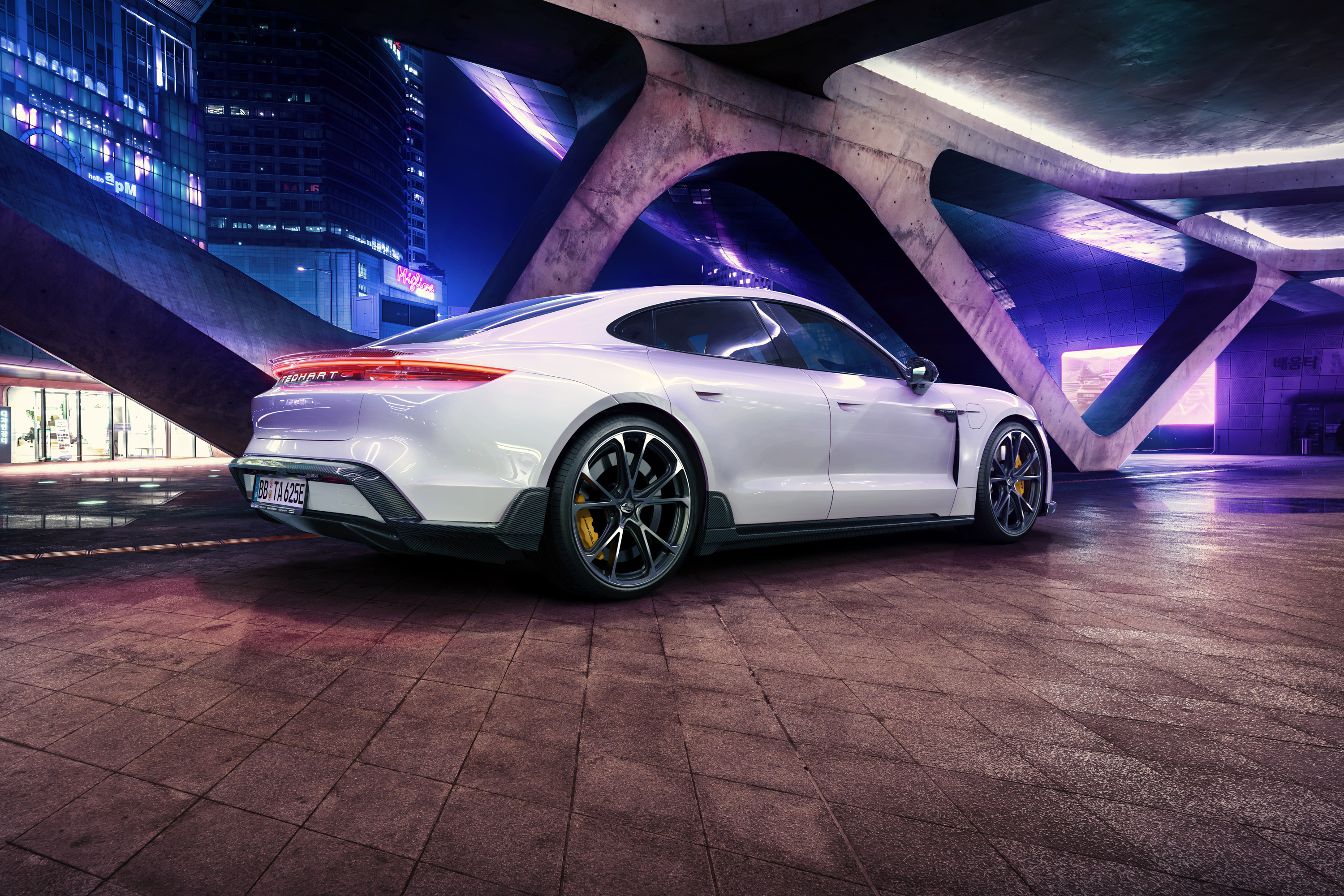 Download mobile wallpaper Porsche, Vehicles, Porsche Taycan for free.