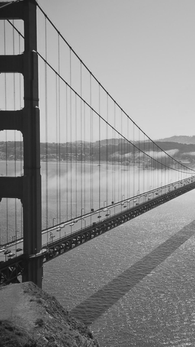 Descarga gratuita de fondo de pantalla para móvil de Naturaleza, Puentes, Puente, Puerta Dorada, Hecho Por El Hombre.