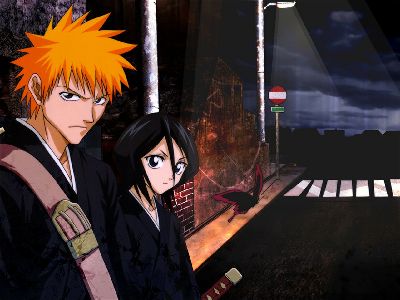 Téléchargez des papiers peints mobile Bleach, Animé, Rukia Kuchiki, Ichigo Kurosaki gratuitement.