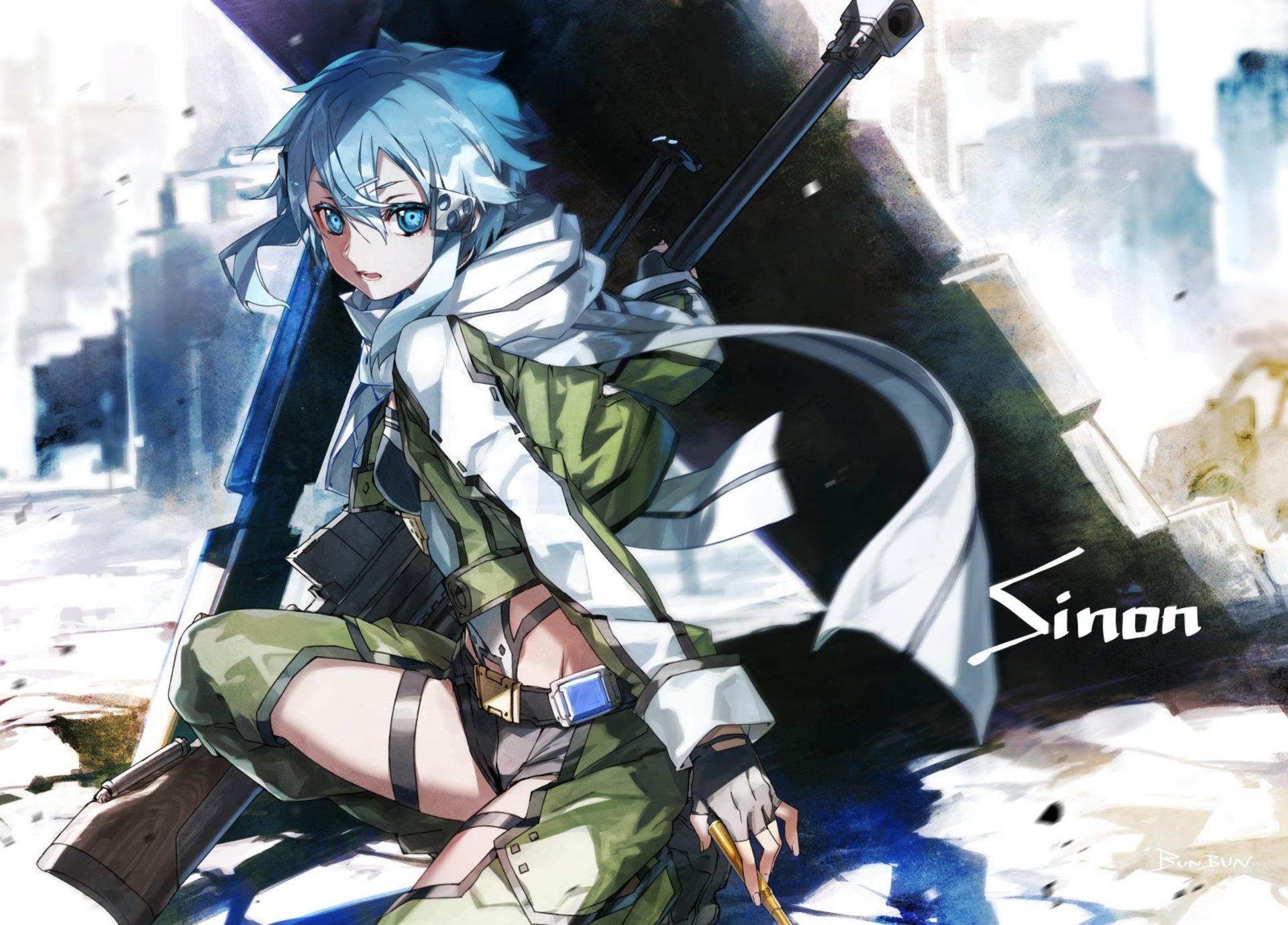 Baixe gratuitamente a imagem Anime, Sword Art Online, Sword Art Online Ii, Sinon (Sword Art Online), Shino Asada na área de trabalho do seu PC