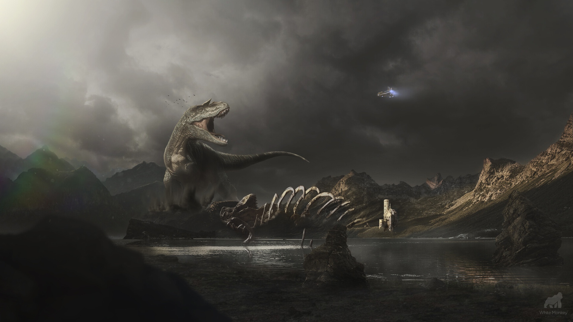 459525 Bild herunterladen tiere, dinosaurier, tyrannosaurus rex - Hintergrundbilder und Bildschirmschoner kostenlos