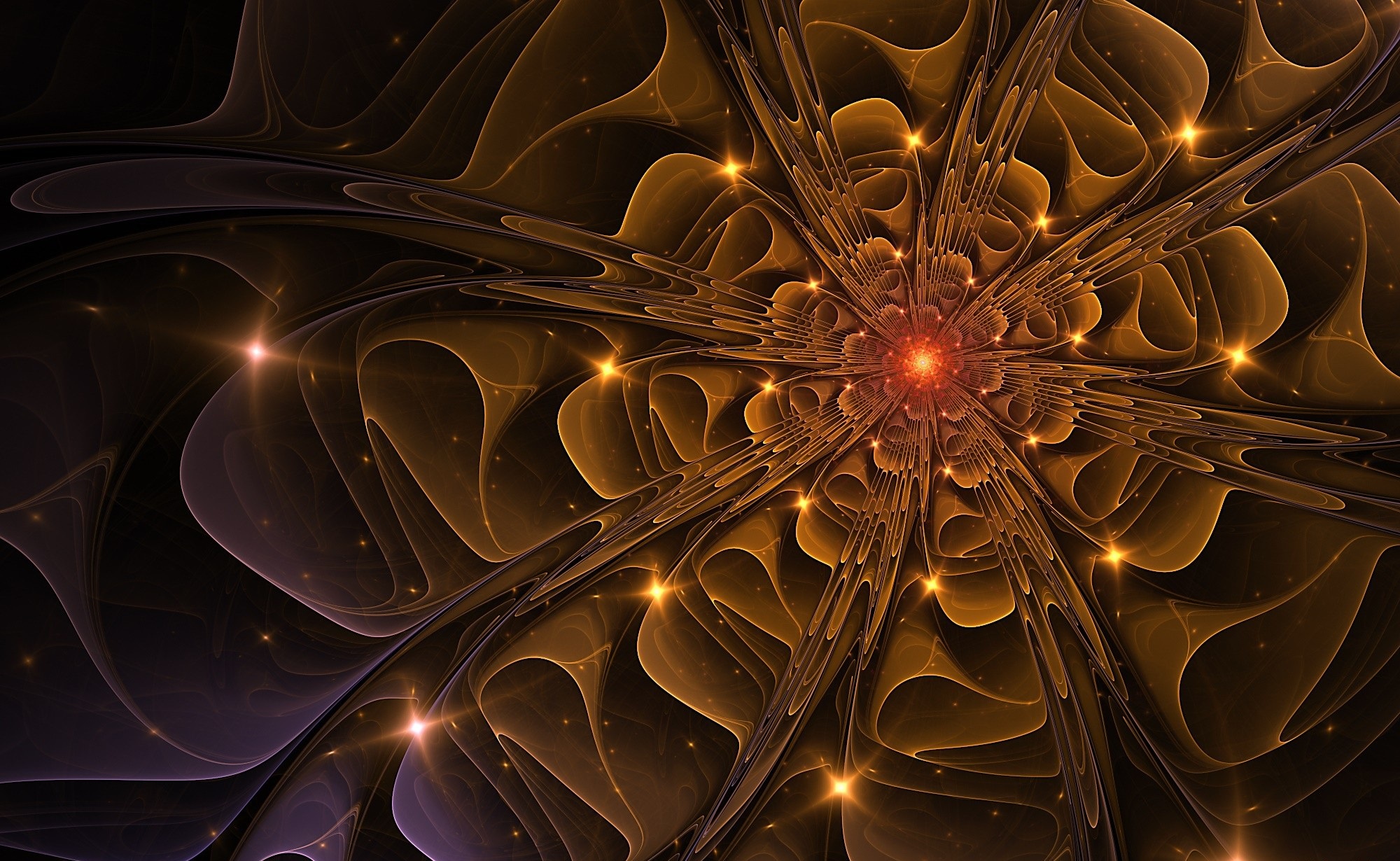 Download mobile wallpaper Abstract, Flower, Fractal for free.