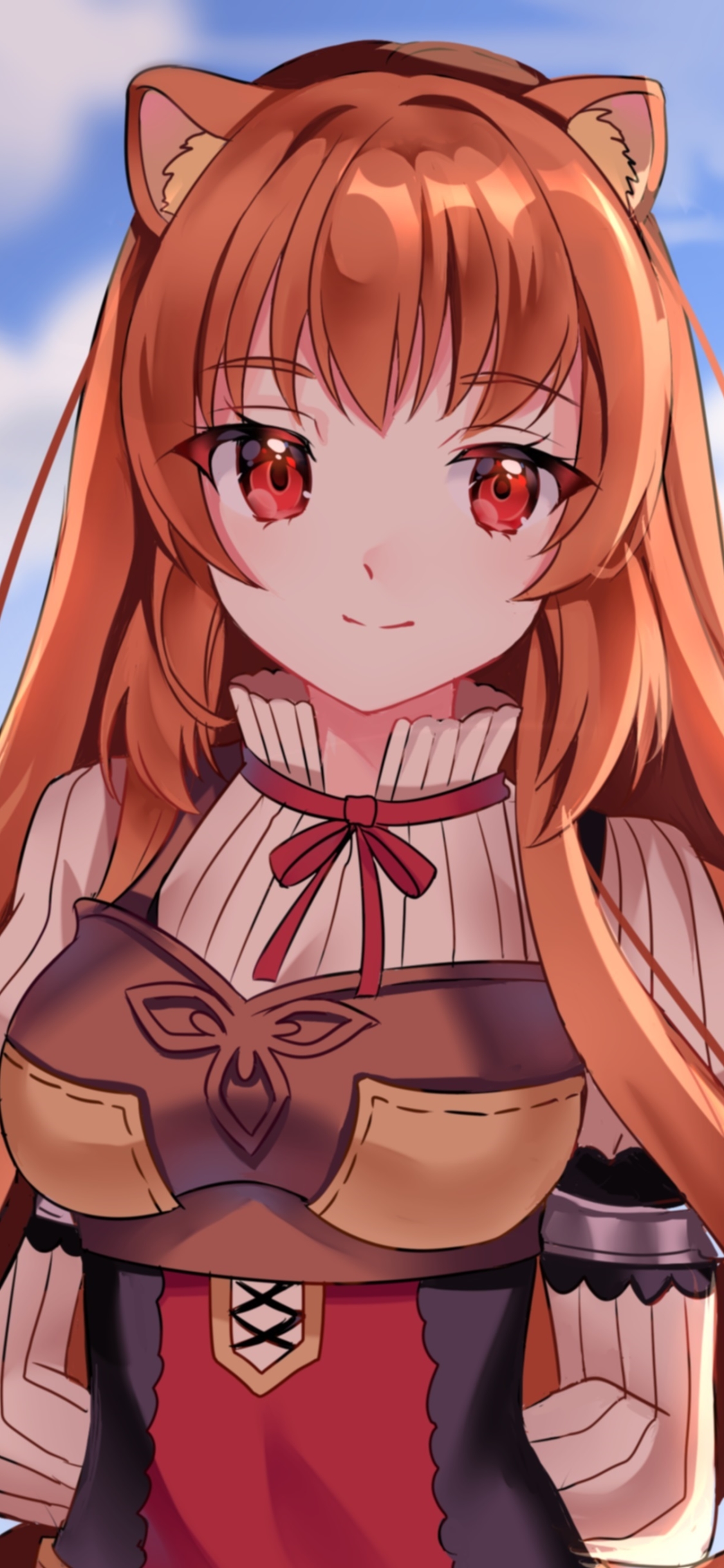 Download mobile wallpaper Anime, Red Eyes, Brown Hair, Raphtalia (The Rising Of The Shield Hero), The Rising Of The Shield Hero for free.