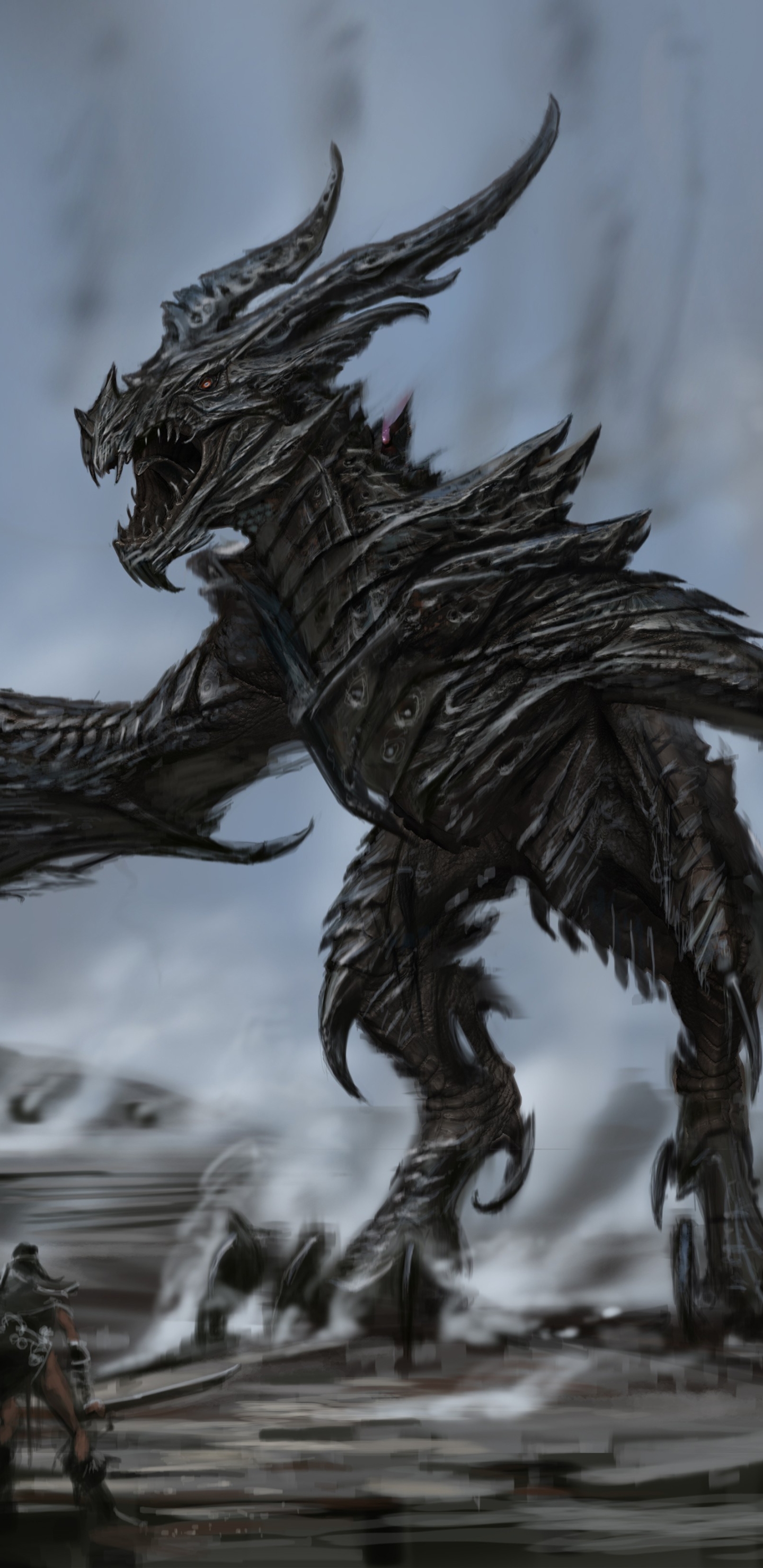 Download mobile wallpaper Dragon, Video Game, Skyrim, The Elder Scrolls V: Skyrim, The Elder Scrolls for free.