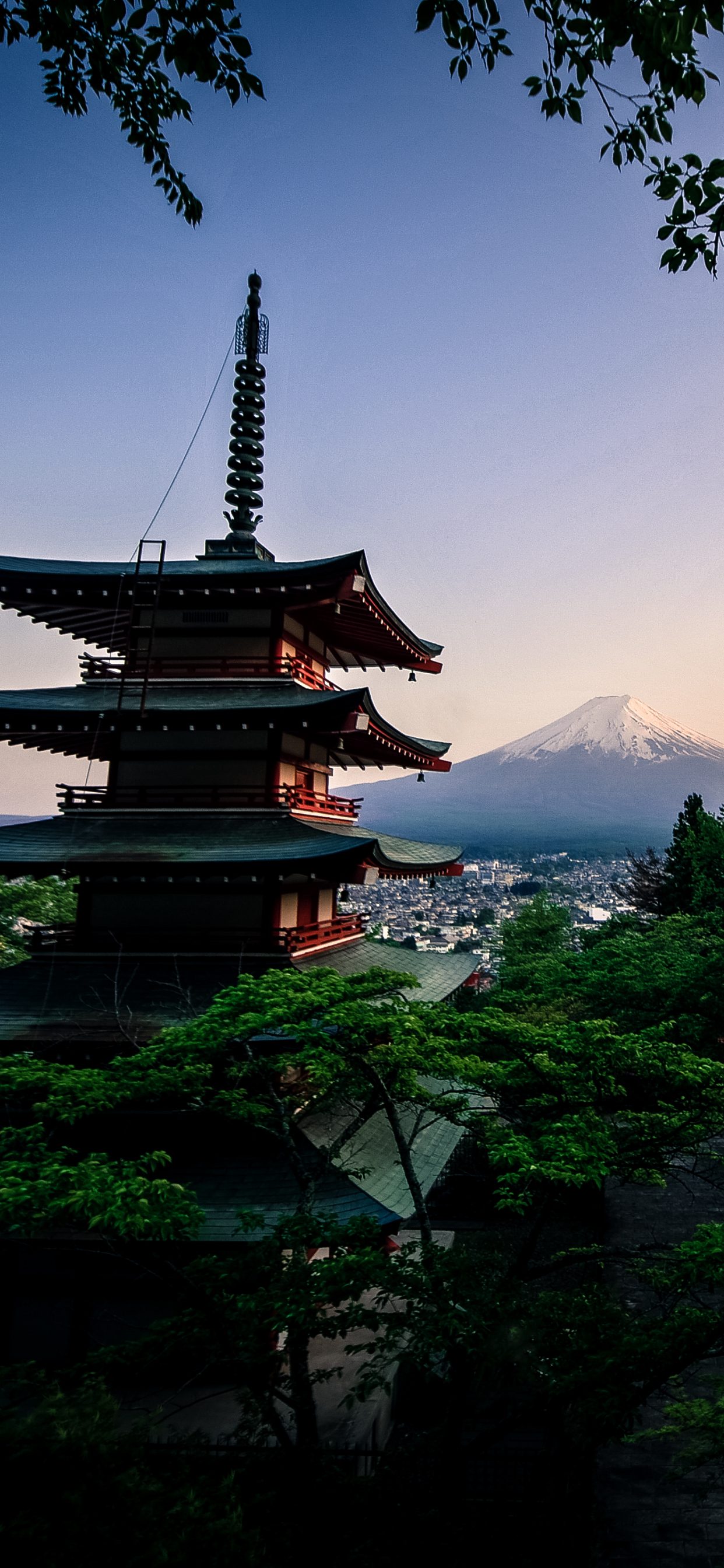 Descarga gratuita de fondo de pantalla para móvil de Pagoda, Japón, Templo, Volcán, Monte Fuji, Volcanes, Tierra/naturaleza.