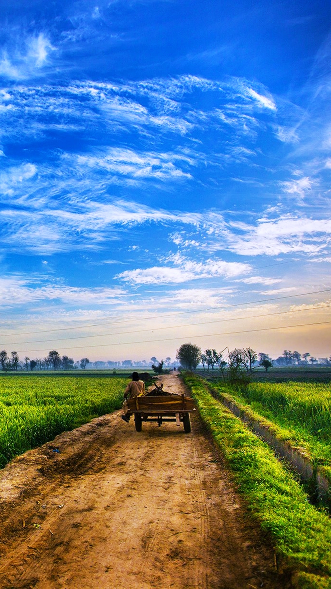 Скачать картинку Пейзаж, Природа, Небо, Поле, Фотографии, Сельская Местность, Пакистан в телефон бесплатно.