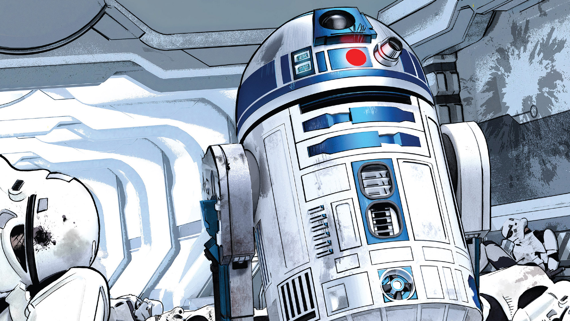 Baixar papel de parede para celular de História Em Quadrinhos, Guerra Nas Estrelas, R2 D2 gratuito.