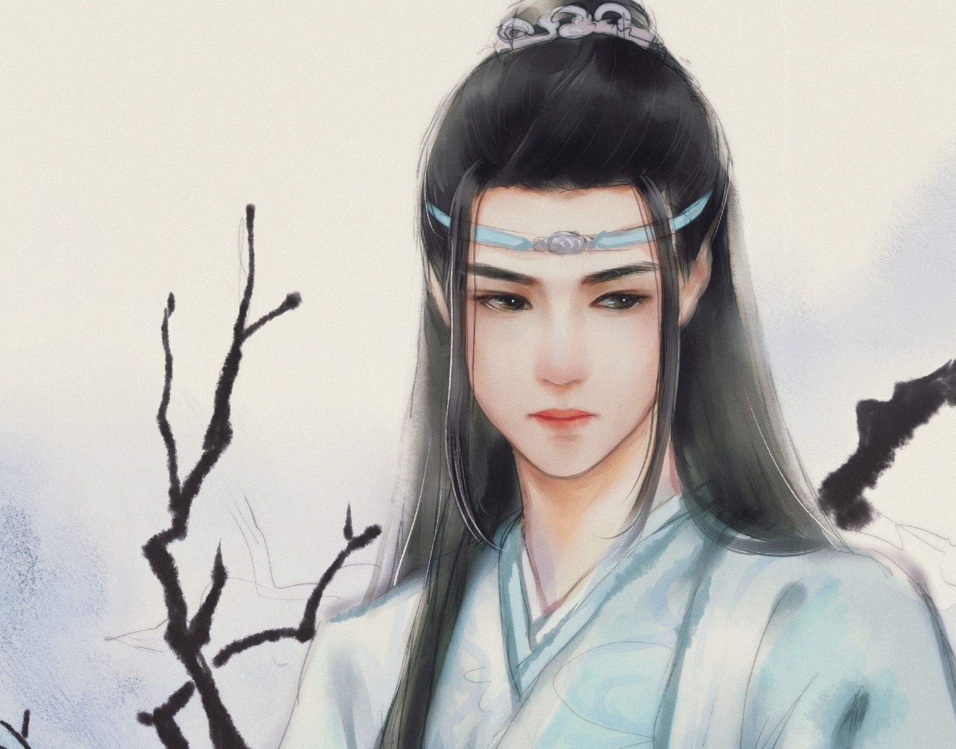 Free download wallpaper Tv Show, Lan Zhan, Lan Wangji, The Untamed, Wang Yibo on your PC desktop