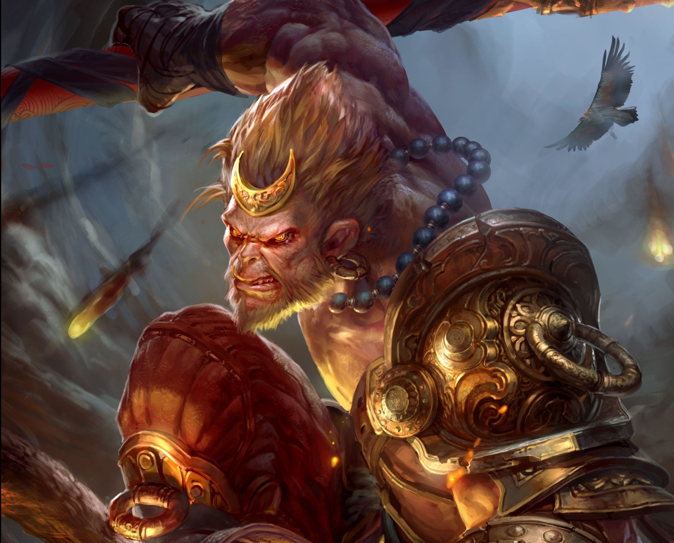 Free download wallpaper Fantasy, Warrior, Sun Wukong on your PC desktop