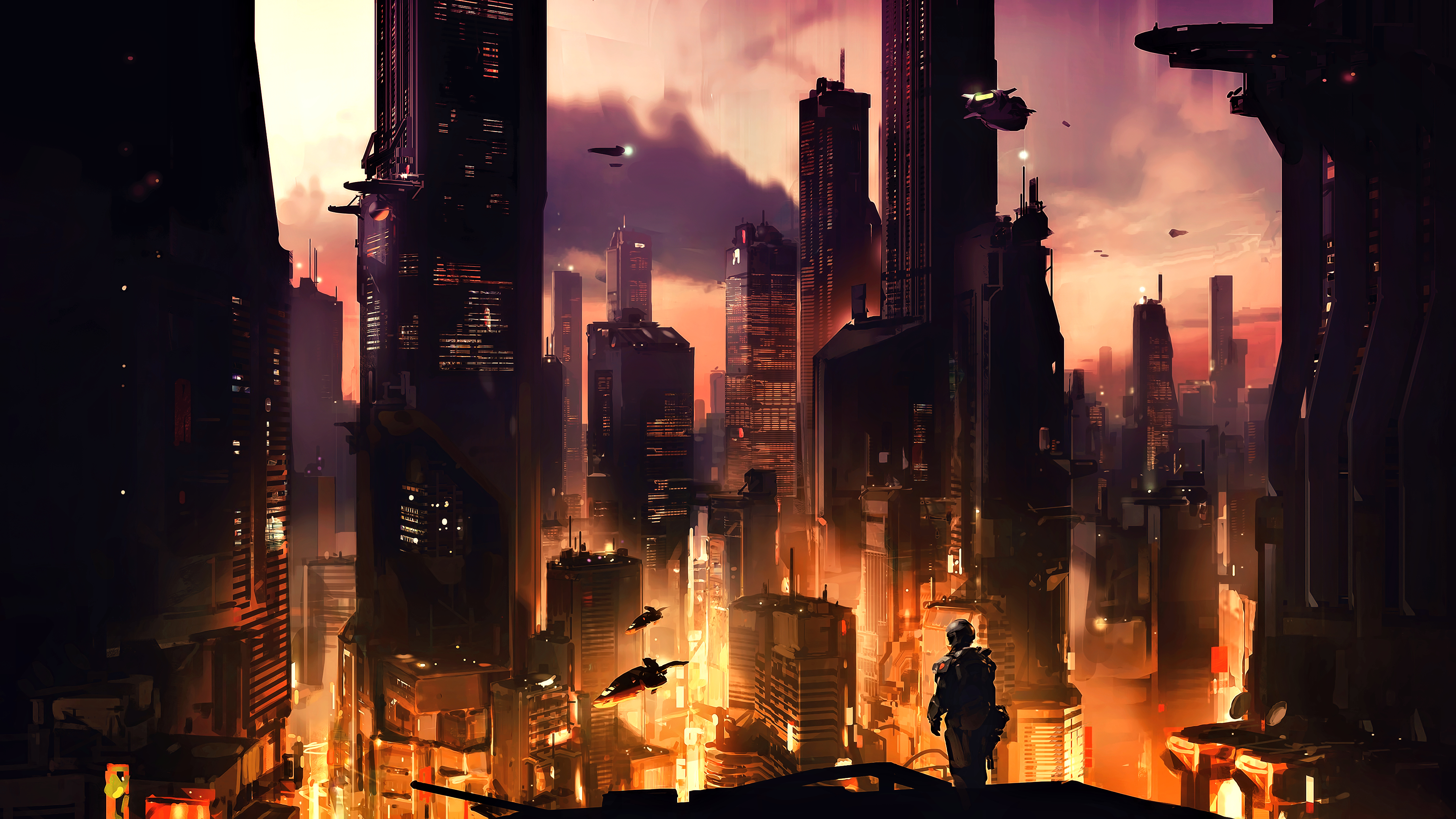 Baixar papel de parede para celular de Cidade, Aréola, Videogame, Comandante, Halo 5: Guardians gratuito.