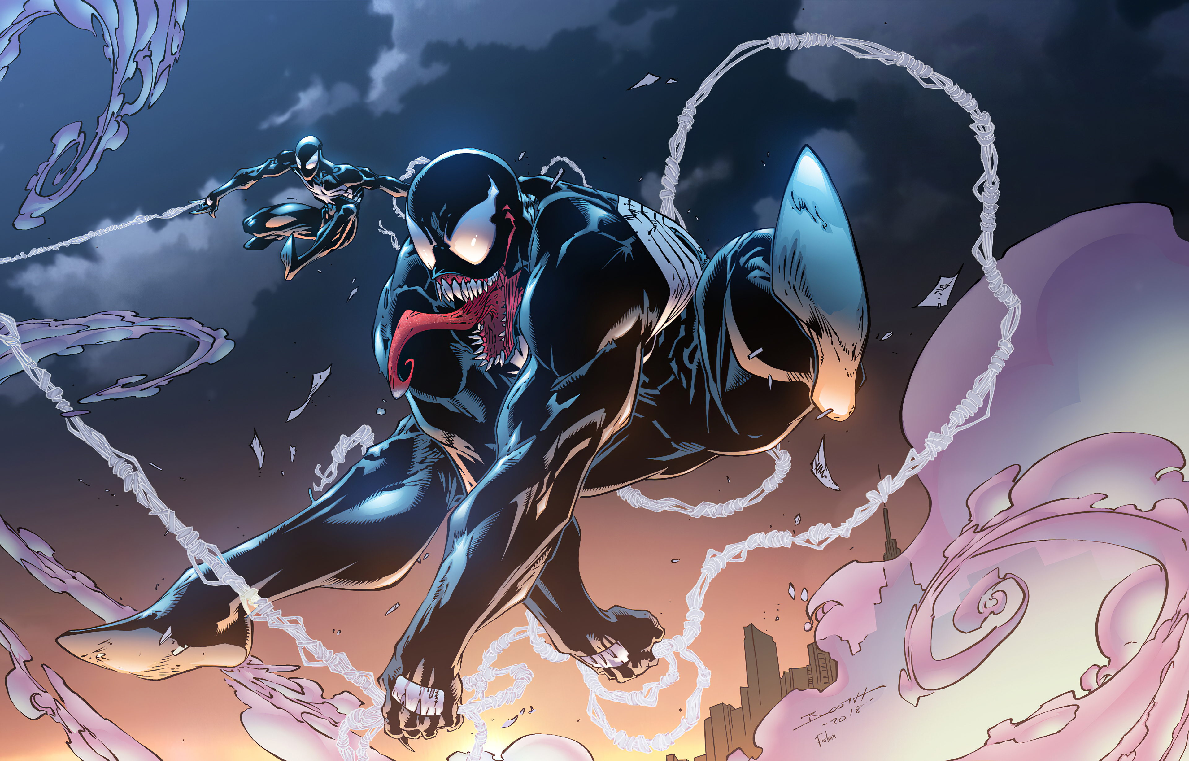 Laden Sie das Comics, Spider Man, Venom-Bild kostenlos auf Ihren PC-Desktop herunter