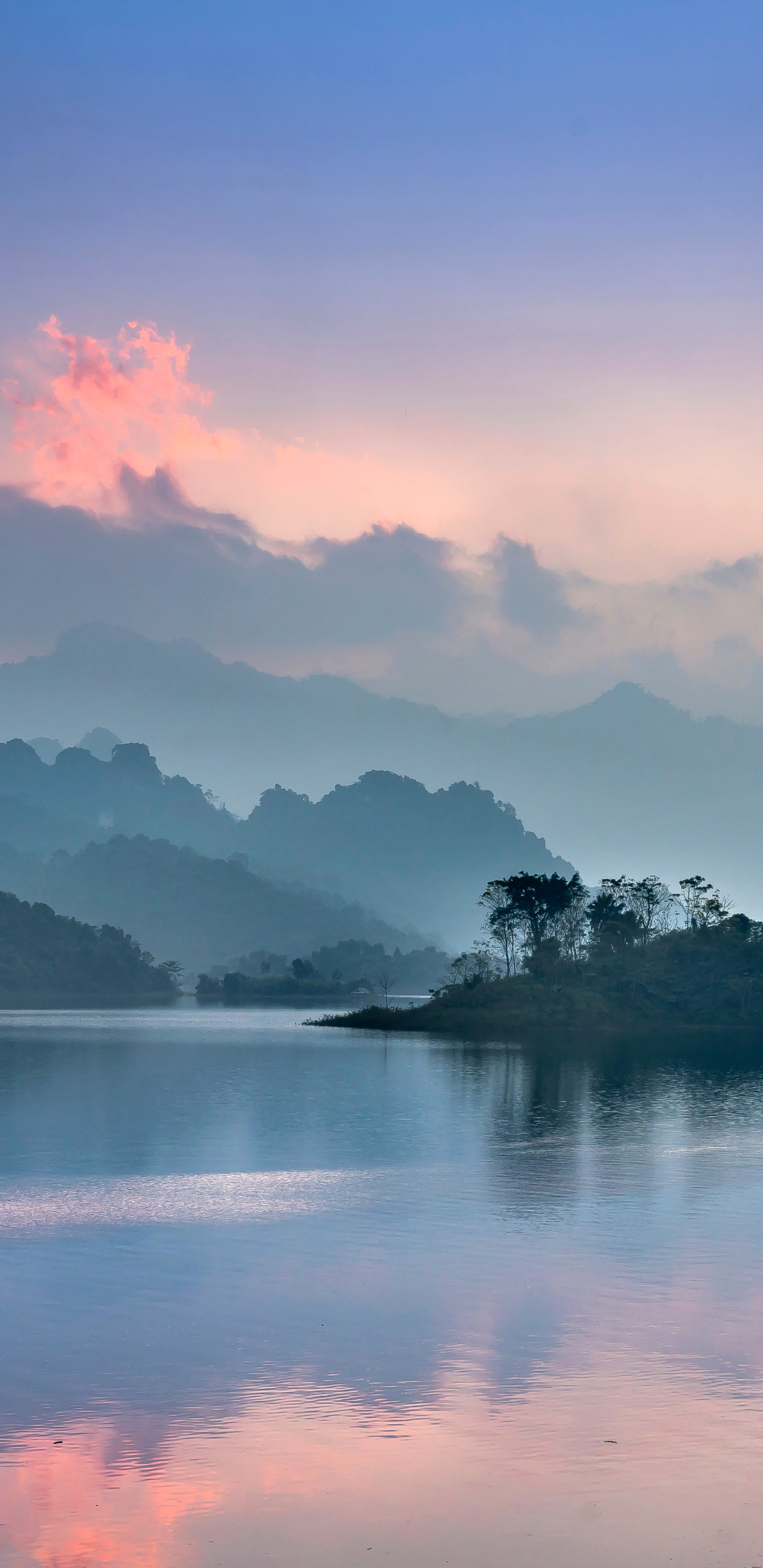 Free download wallpaper Lakes, Lake, Fog, Earth, Cloud on your PC desktop