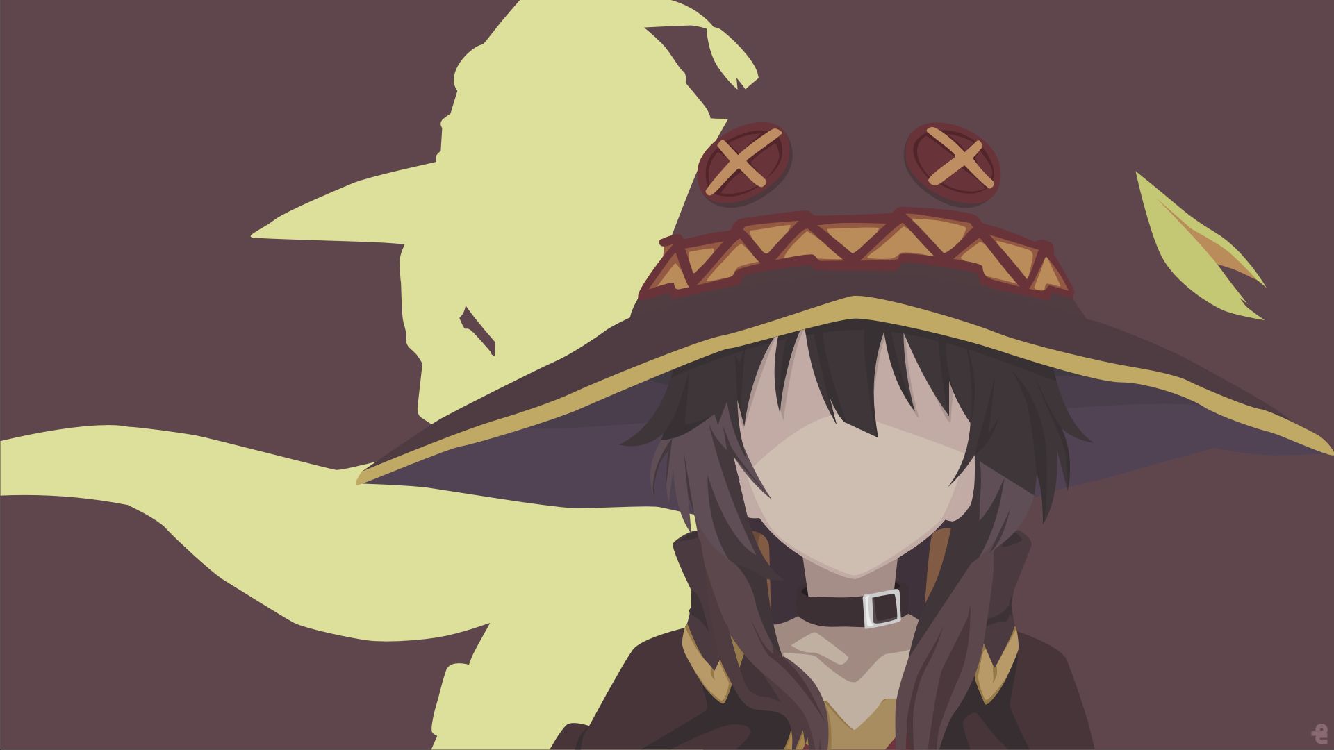 Download mobile wallpaper Anime, Minimalist, Konosuba God’S Blessing On This Wonderful World!!, Megumin (Konosuba) for free.